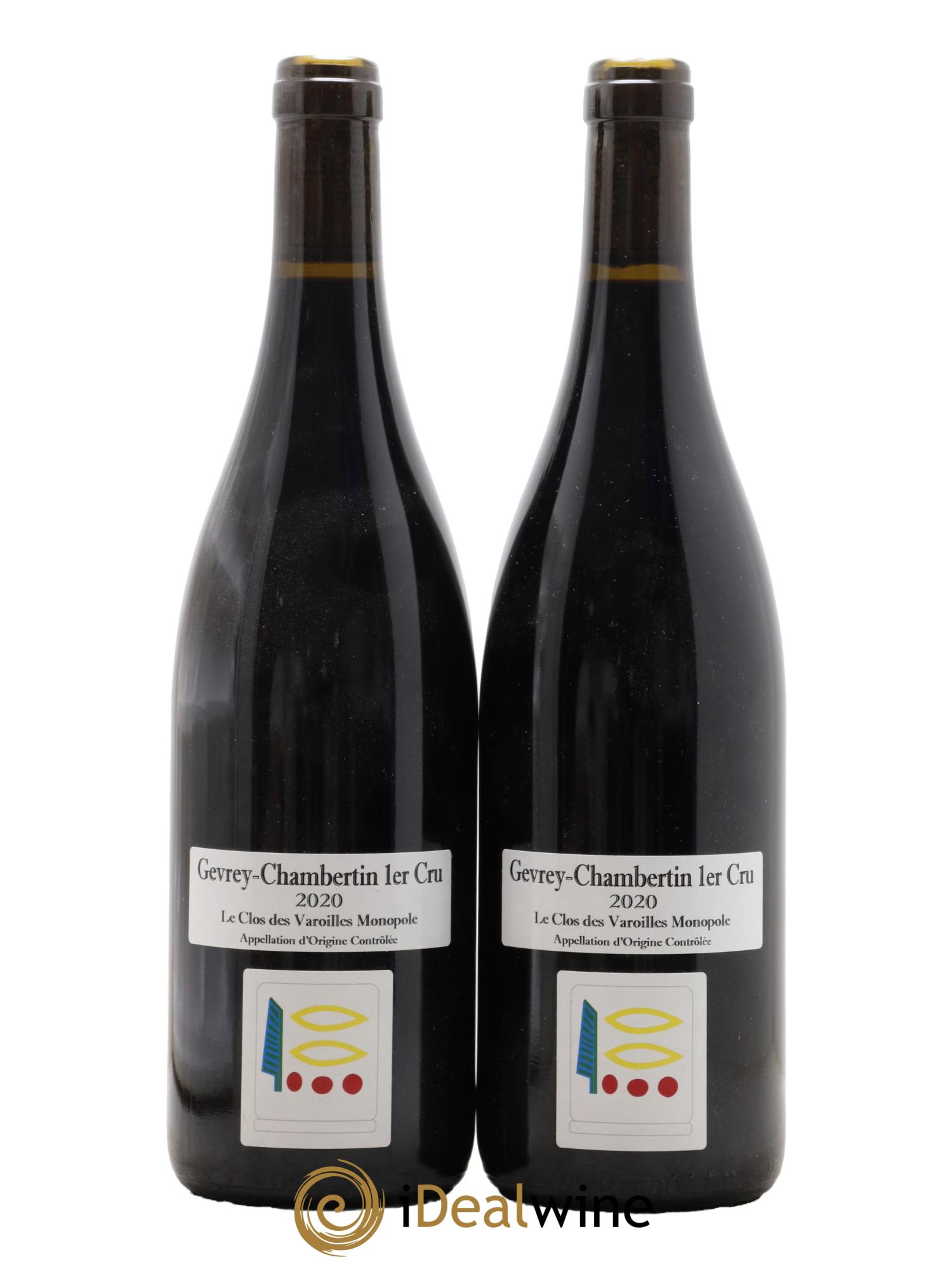 Gevrey-Chambertin 1er Cru Le Clos des Varoilles Monopole Prieuré Roch 2020 - Lotto di 2 bottiglie - 0