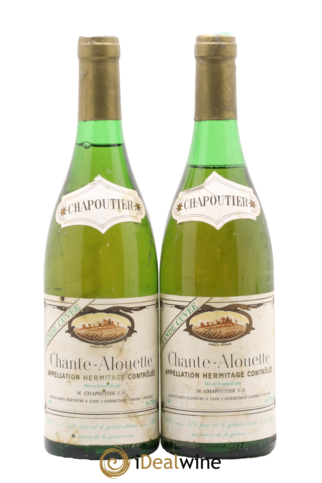 Hermitage Chante Alouette Chapoutier Grande Cuvée 1983 - Lot de 2 bouteilles - 0