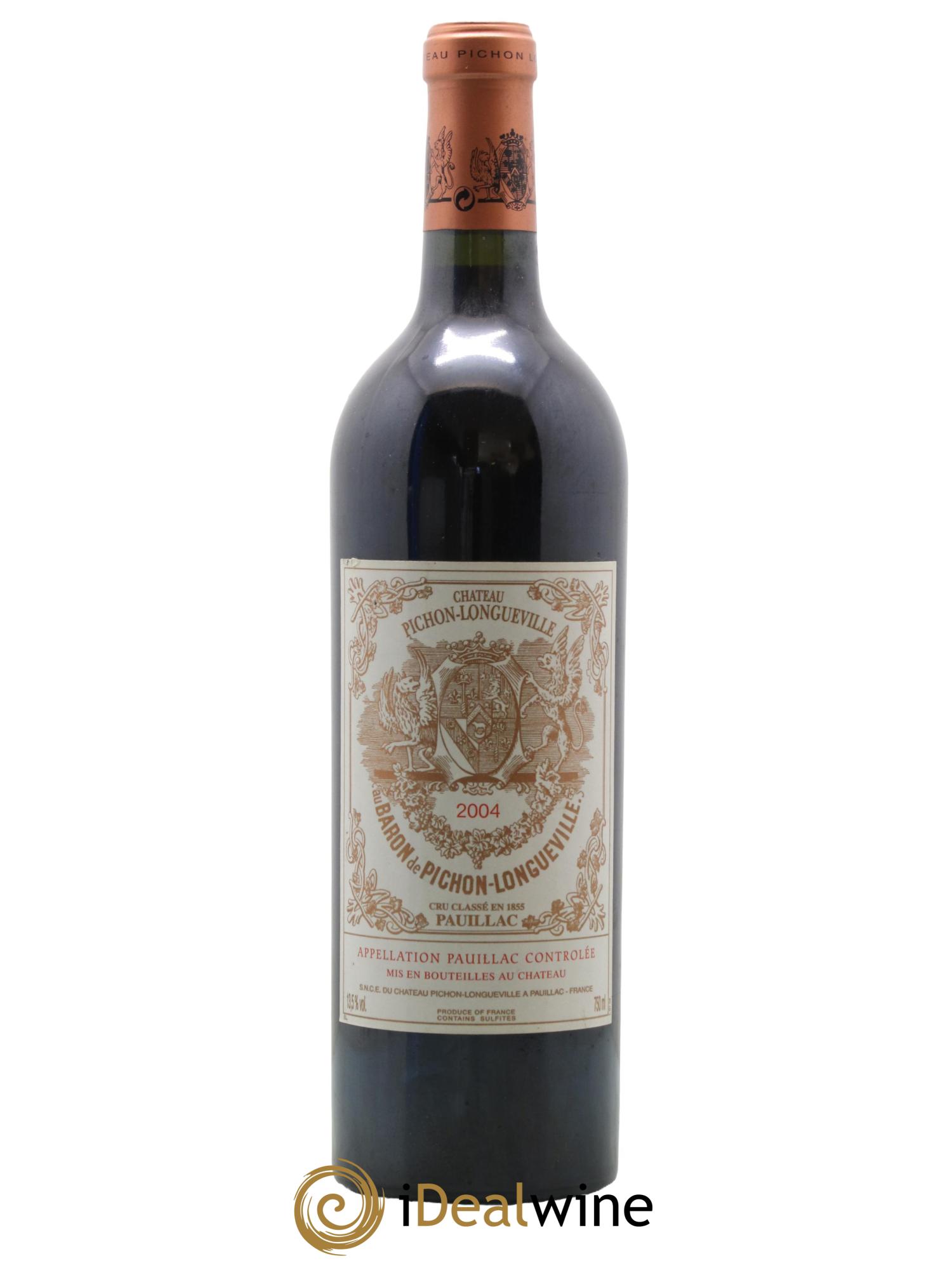 Pichon Longueville Baron 2ème Grand Cru Classé 2004 - Lot de 1 bouteille - 0