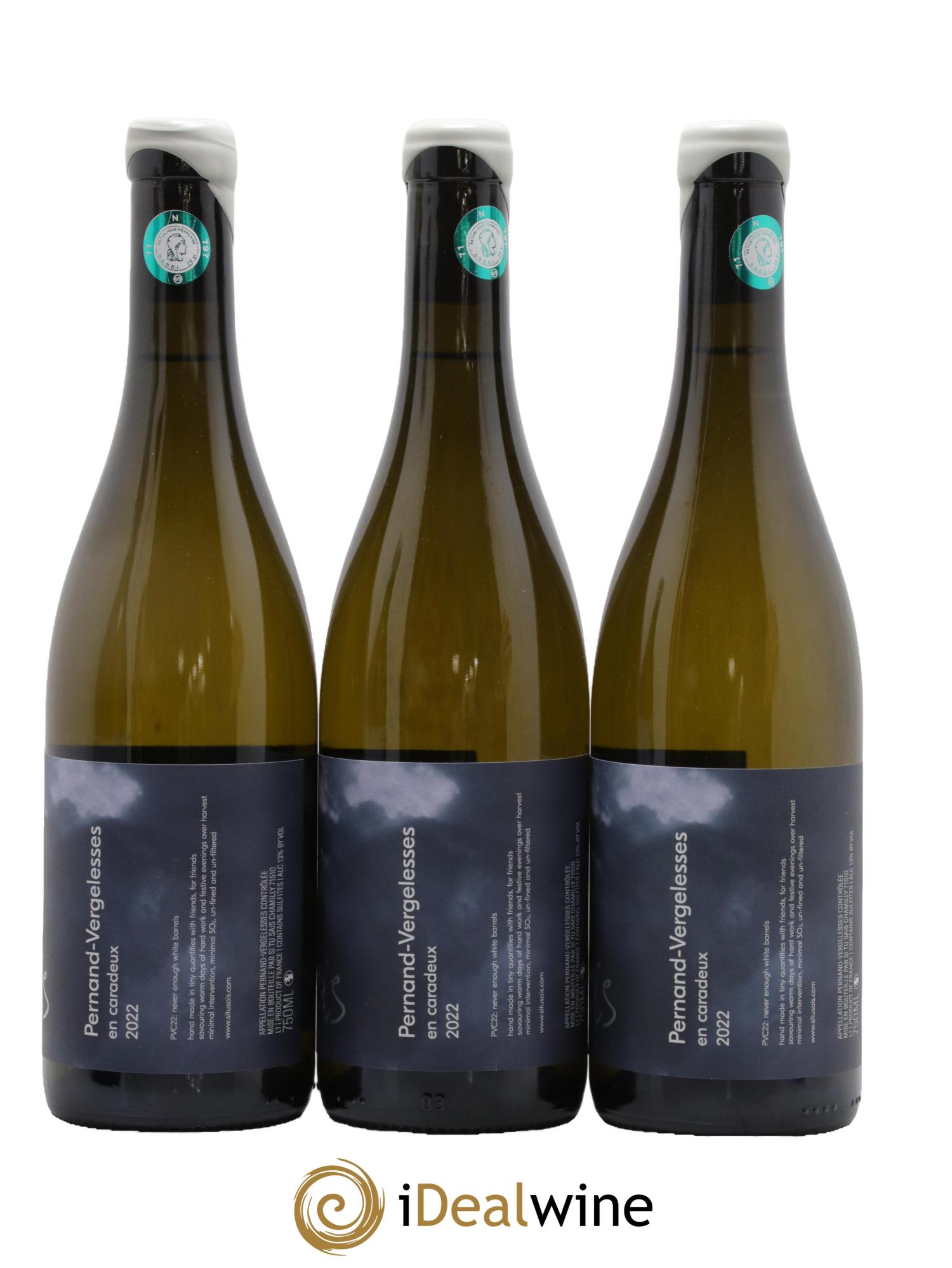 Pernand-Vergelesses En Caradeaux Si Tu Sais En Caradeux Si Tu Sais 2022 - Lot of 3 bottles - 1