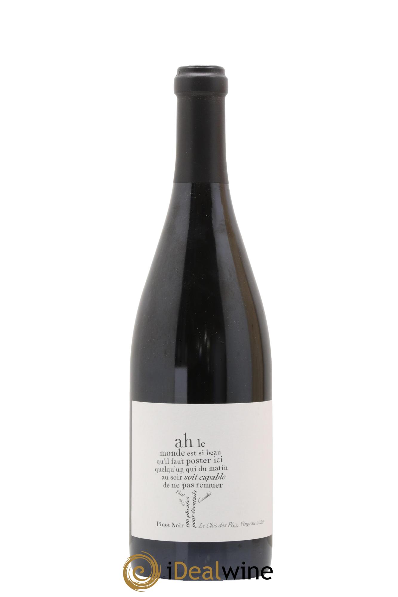 Côtes Catalanes Clos des Fées 100 Phrases pour éventails Hervé Bizeul 2020 - Lotto di 1 bottiglia - 1