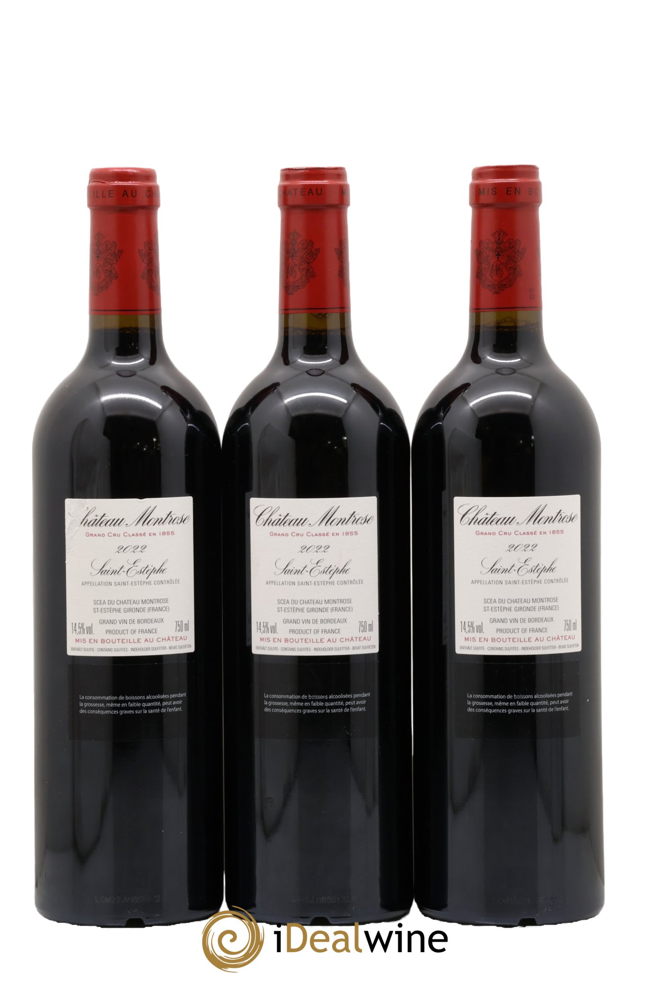 Château Montrose 2ème Grand Cru Classé 2022 - Lot de 3 bouteilles - 1