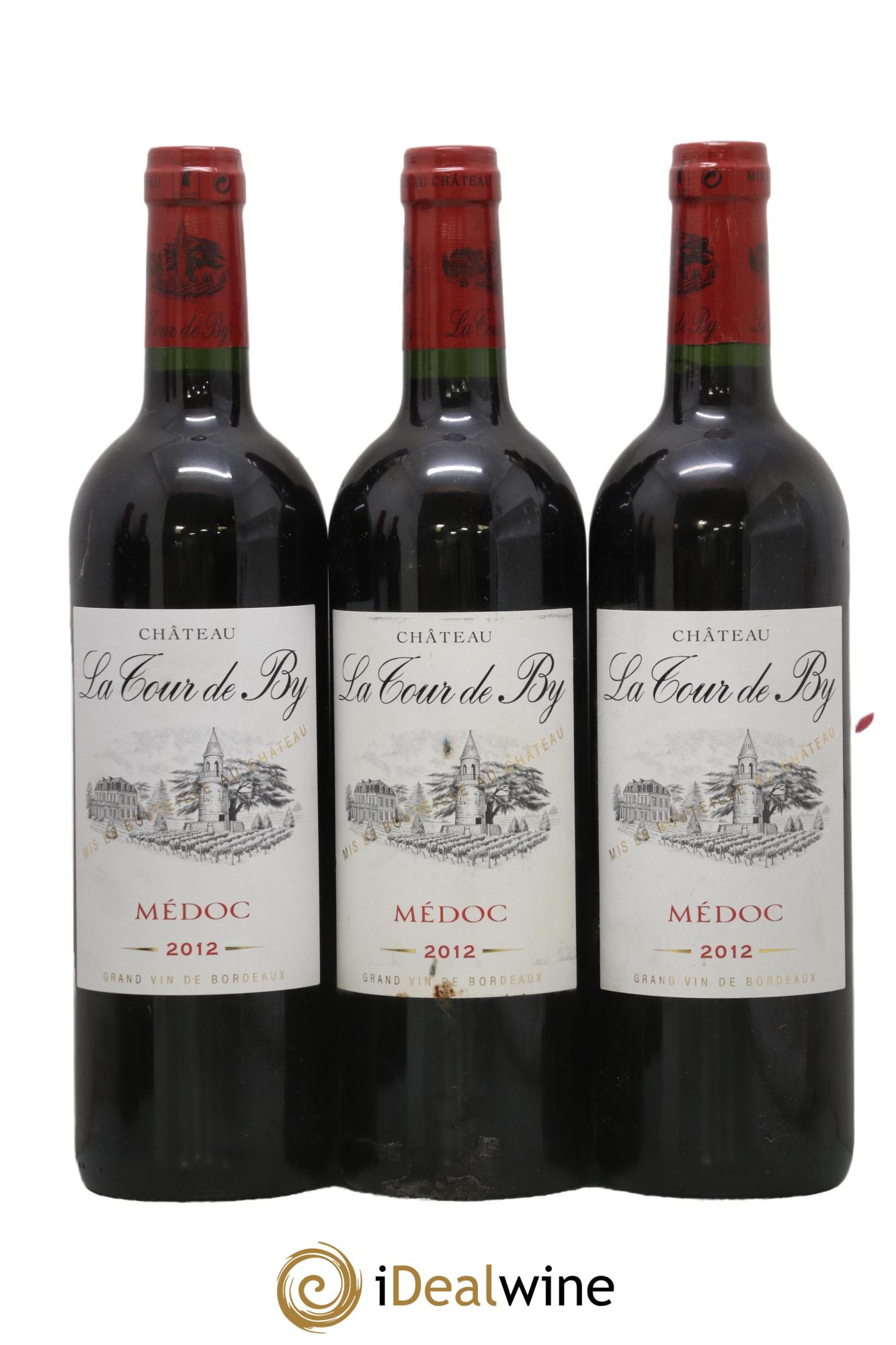 Château La Tour de By Cru Bourgeois 2012 - Lot de 3 bouteilles - 0