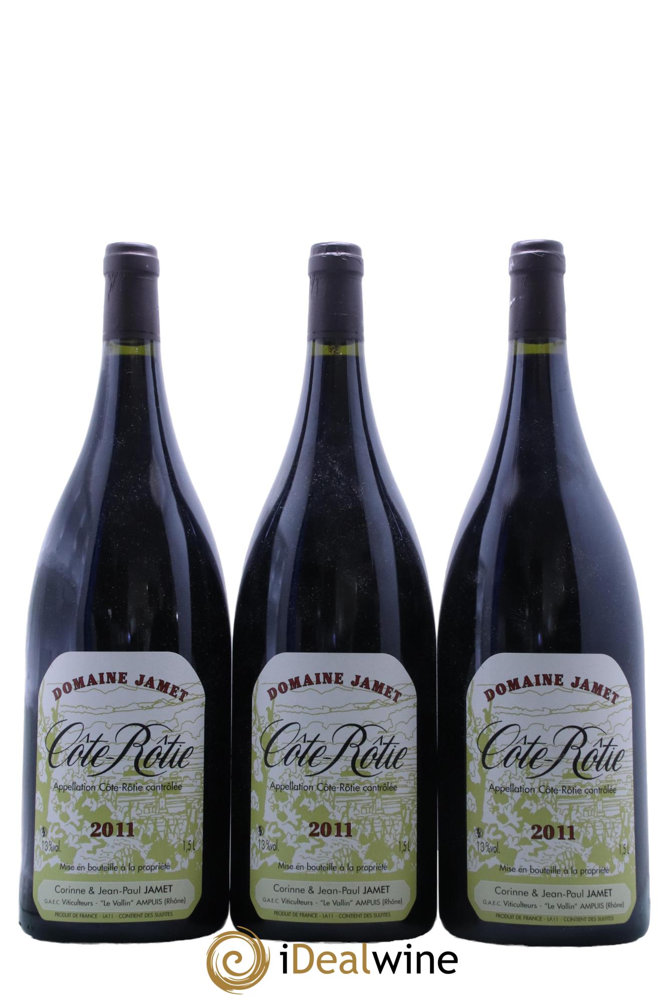 Côte-Rôtie Jamet (Domaine) 2011 - Lot de 3 magnums - 0