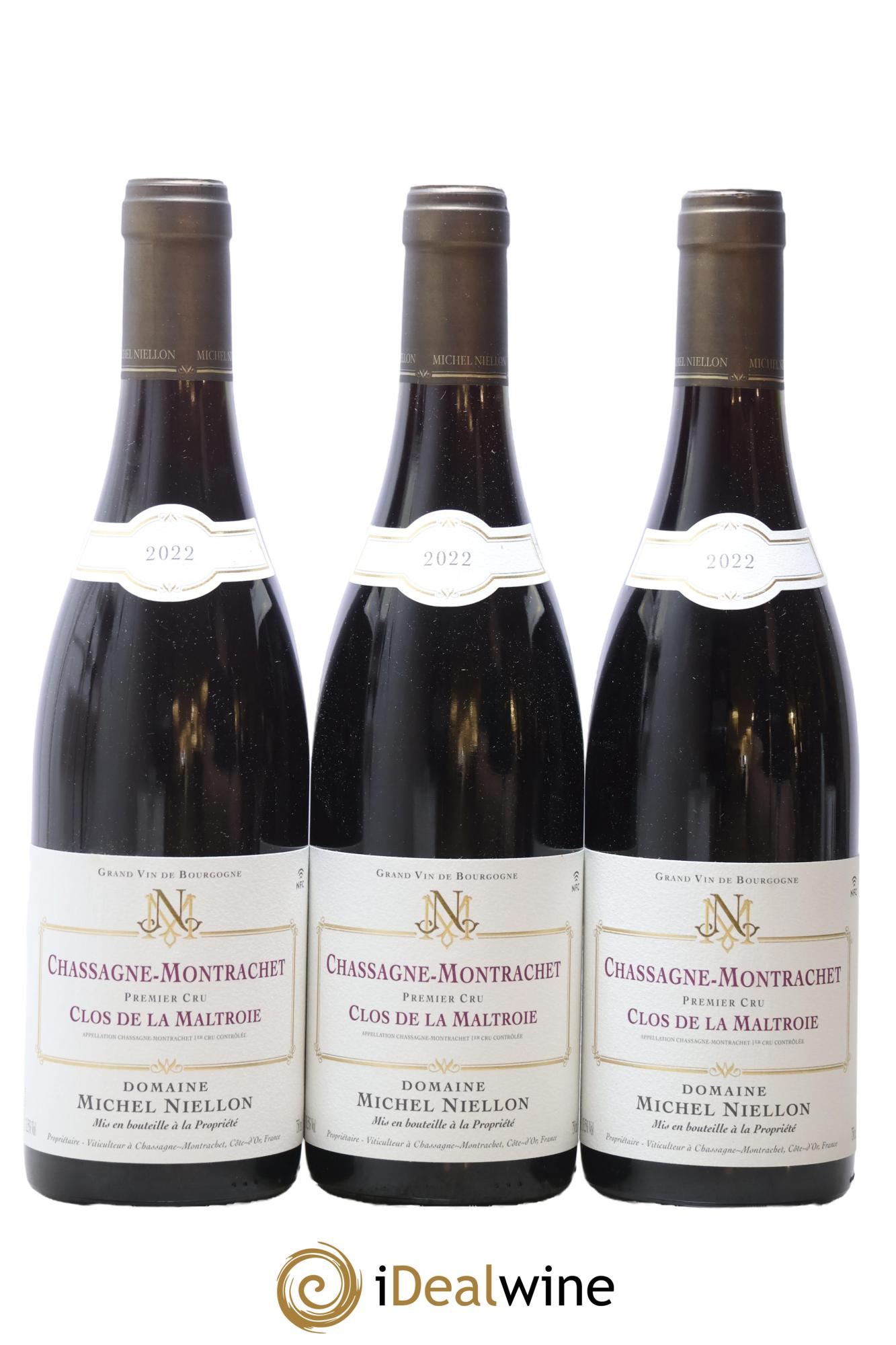 Chassagne-Montrachet 1er Cru Clos de la Maltroie Michel Niellon (Domaine) 2022 - Lot de 3 bouteilles - 0