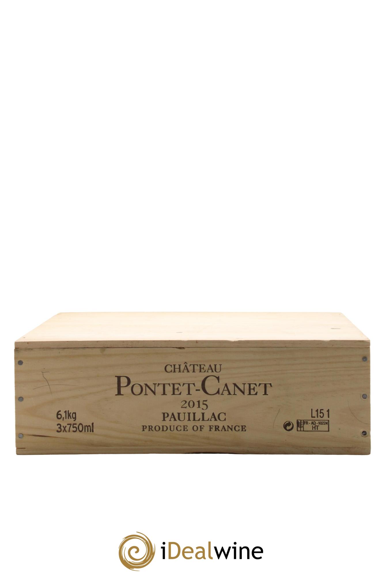 Château Pontet Canet 5ème Grand Cru Classé 2015 - Lot de 3 bouteilles - 2