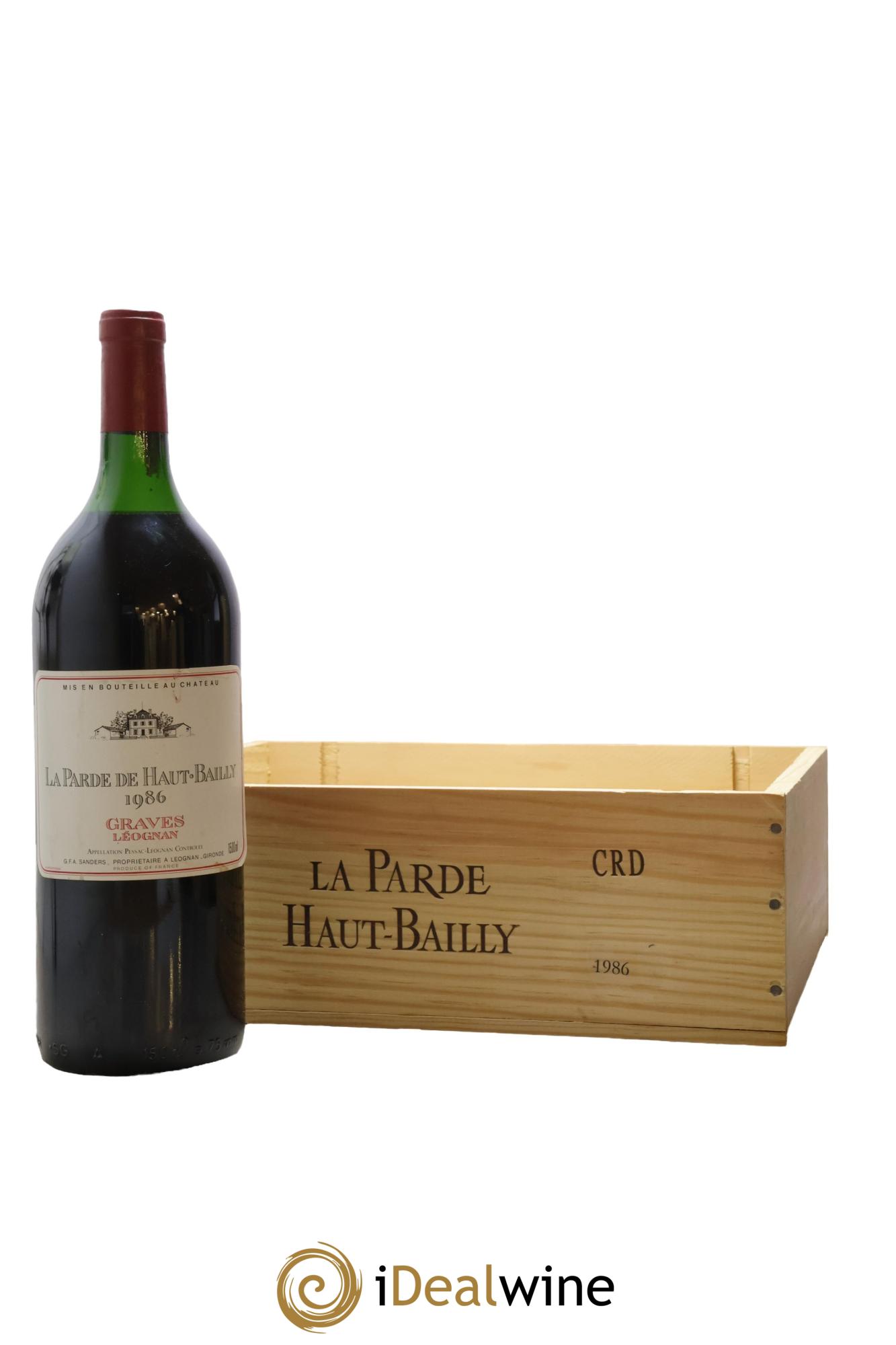 Haut Bailly II (Anciennement La Parde de Haut-Bailly) Second Vin 1986 - Lot de 3 magnums - 1