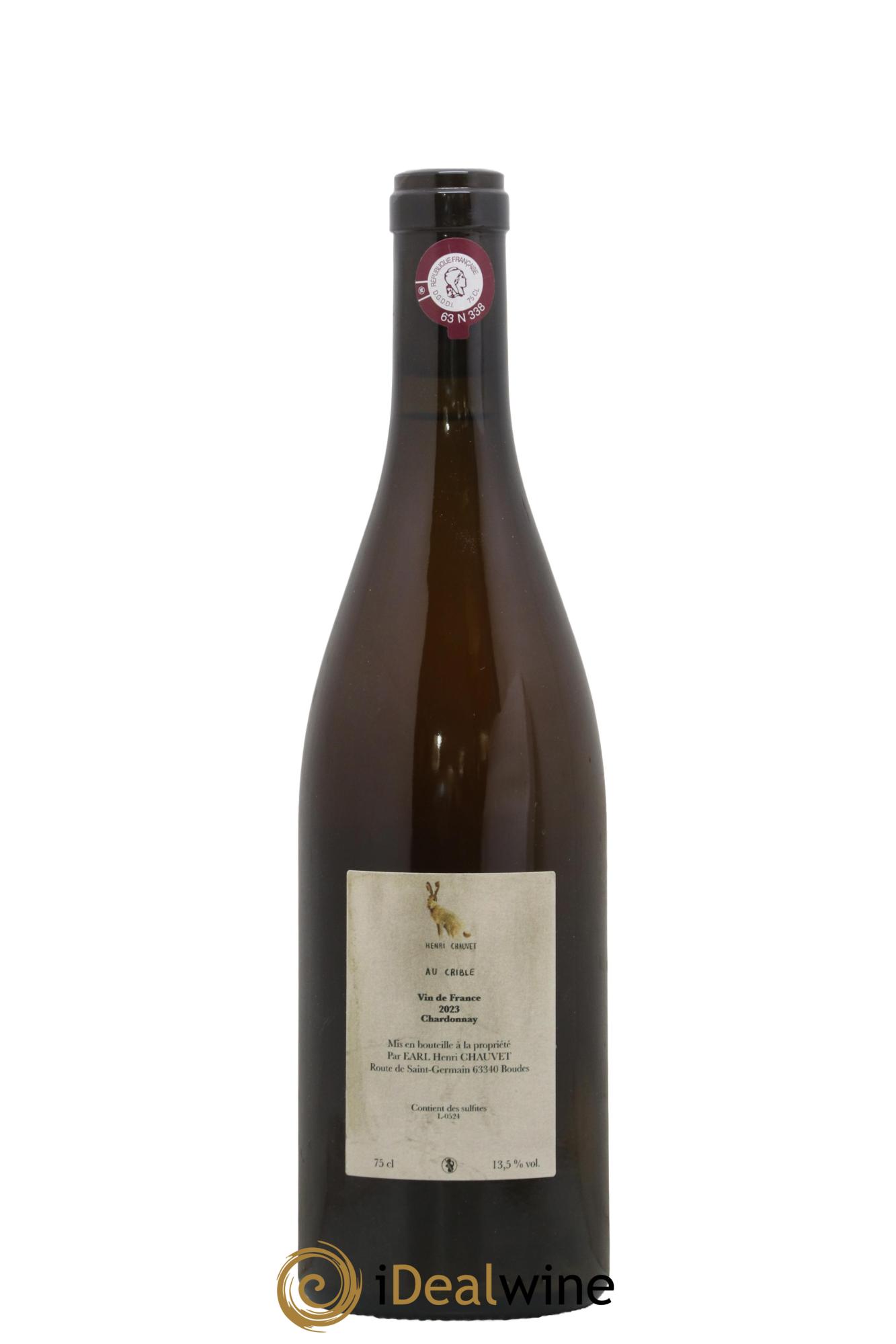 Vin de France Au Crible Henri Chauvet 2023 - Lot of 1 bottle - 1