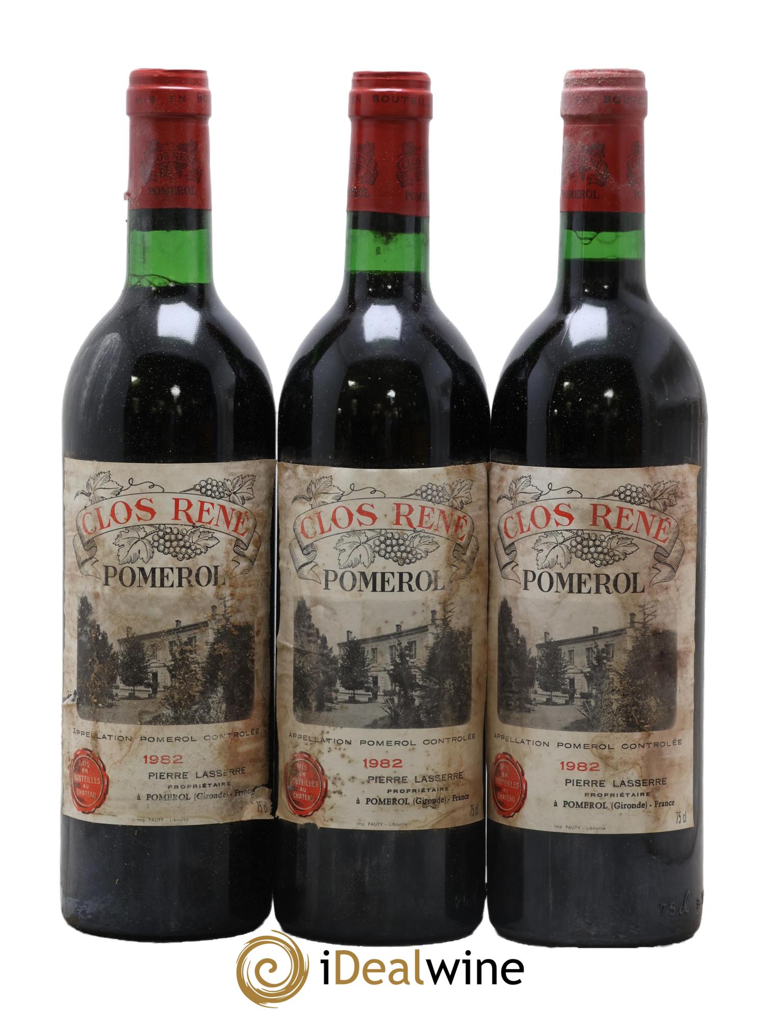 Clos René 1982 - Posten von 3 Flaschen - 0
