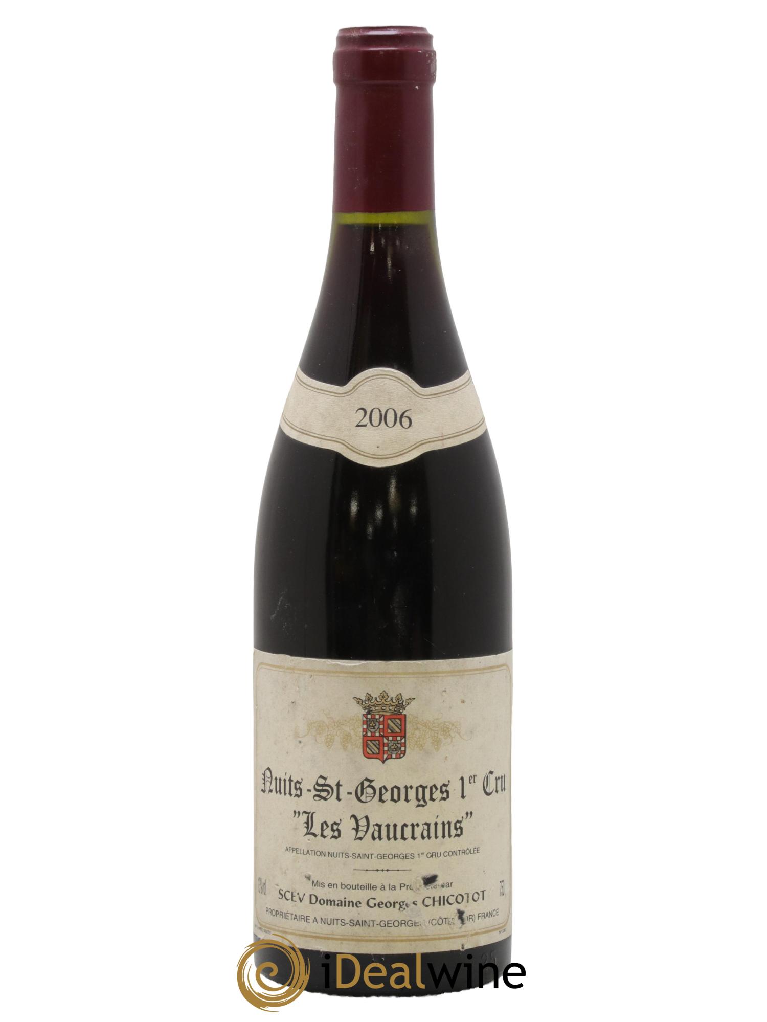 Nuits-Saint-Georges 1er Cru Les Vaucrains Chicotot 2006 - Lot de 1 bouteille - 0