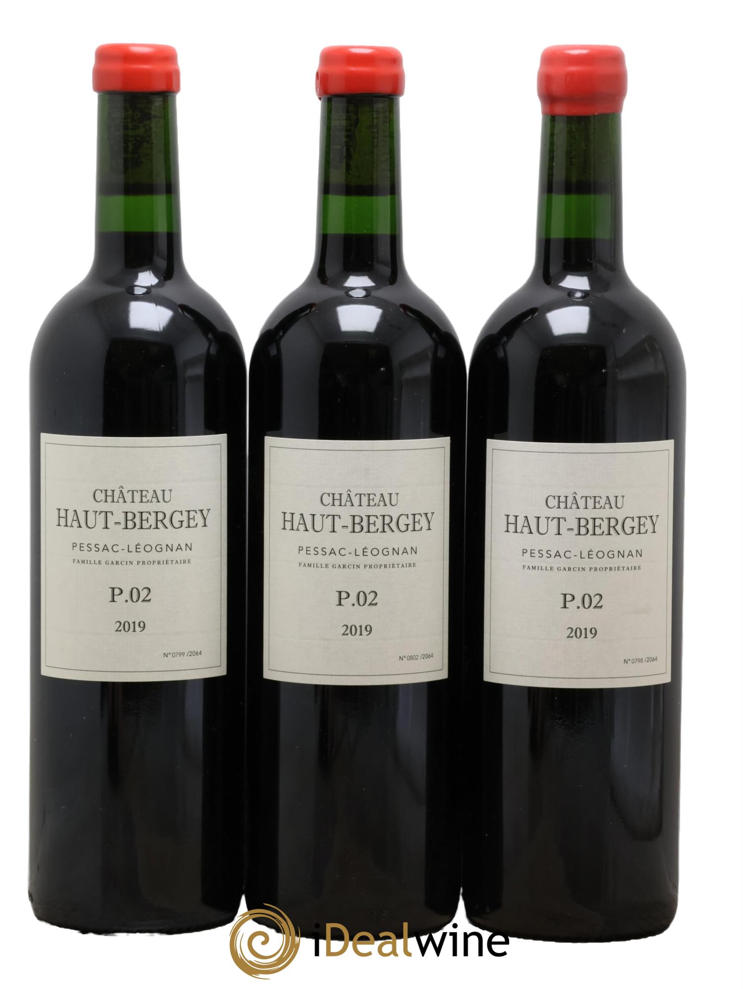 Pessac-Léognan Château Haut-Bergey P.02 2019 - Posten von 3 Flaschen - 0
