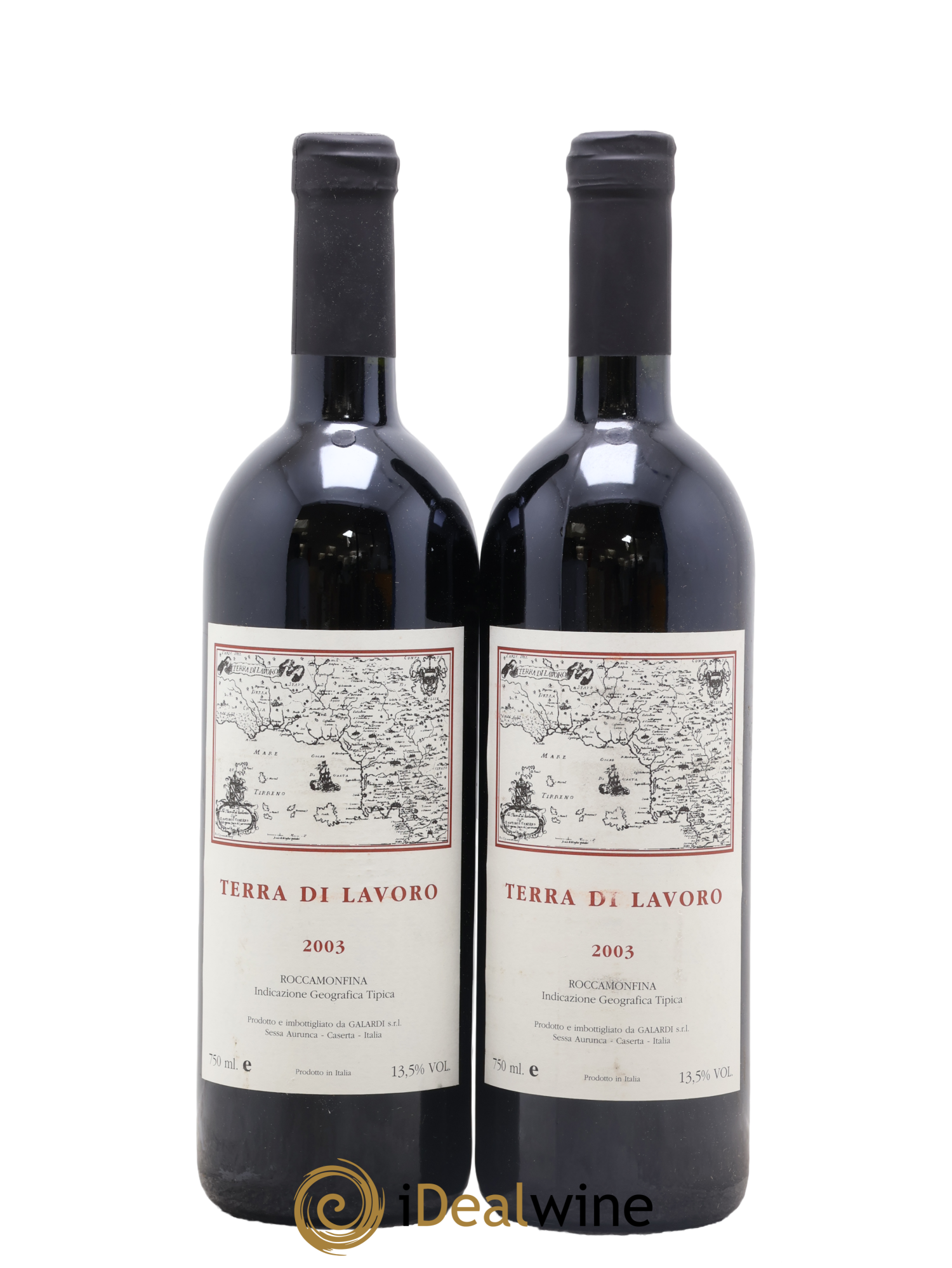 Roccamonfina IGT Terra di Lavoro Galardi 2003 - Lot of 2 bottles - 0