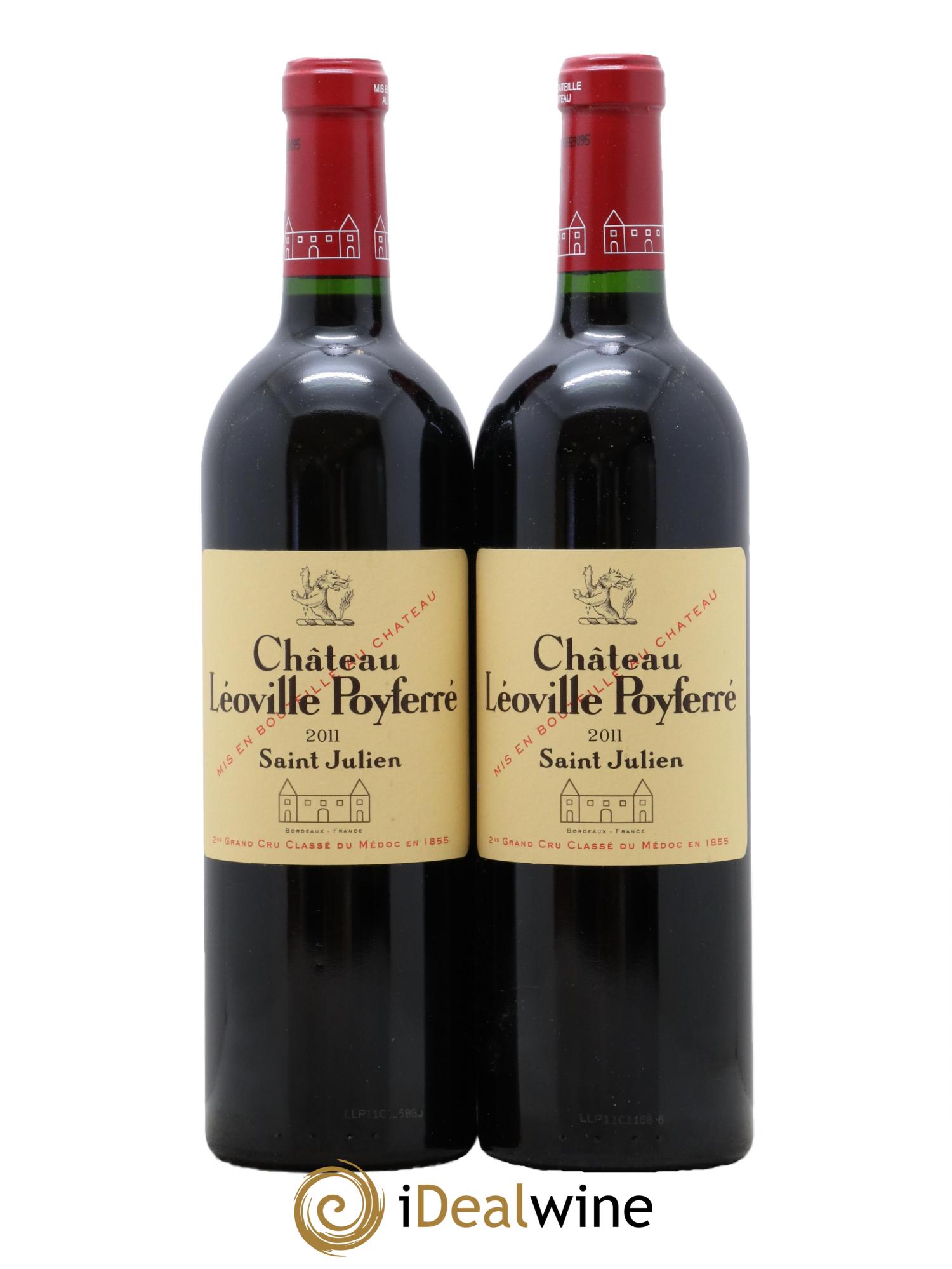 Château Léoville Poyferré 2ème Grand Cru Classé 2011 - Lot de 2 bouteilles - 0