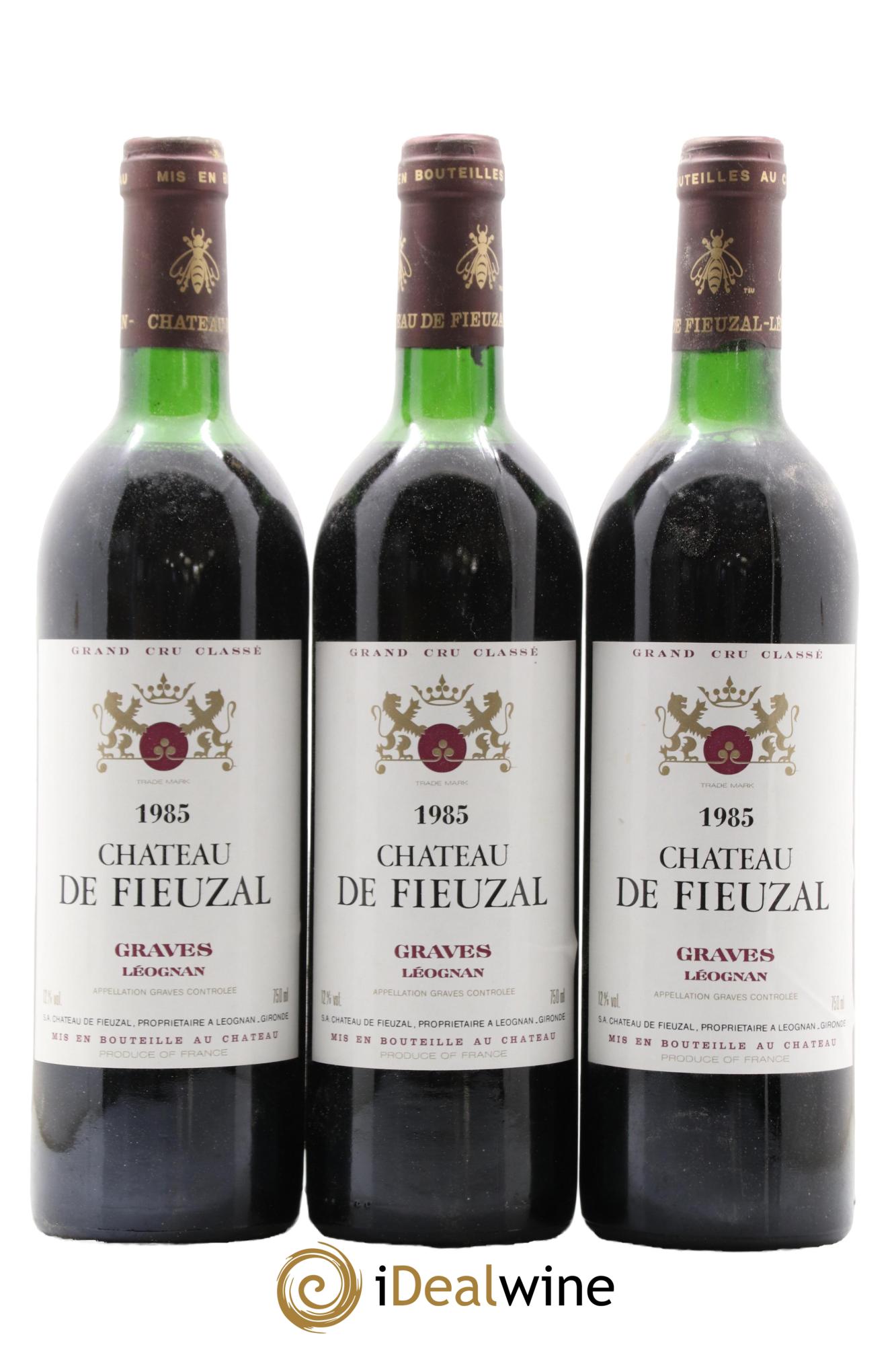Château de Fieuzal Cru Classé de Graves 1985 - Lot de 6 bouteilles - 1