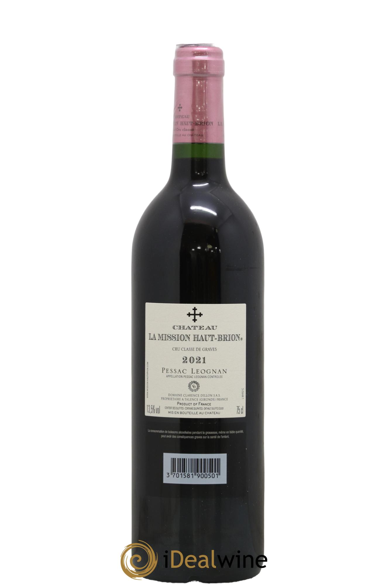 Château la Mission Haut-Brion Cru Classé de Graves 2021 - Lot de 1 bouteille - 2