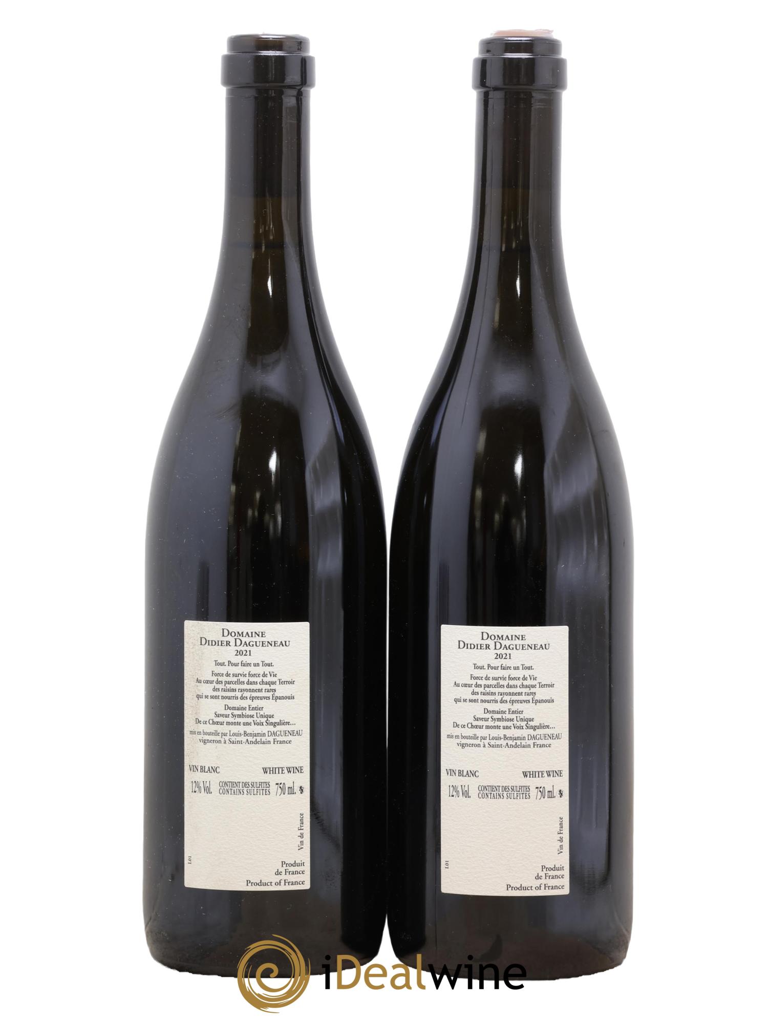 Vin de France XXI Dagueneau (Domaine Didier - Louis-Benjamin) 2021 - Lot de 2 bouteilles - 1
