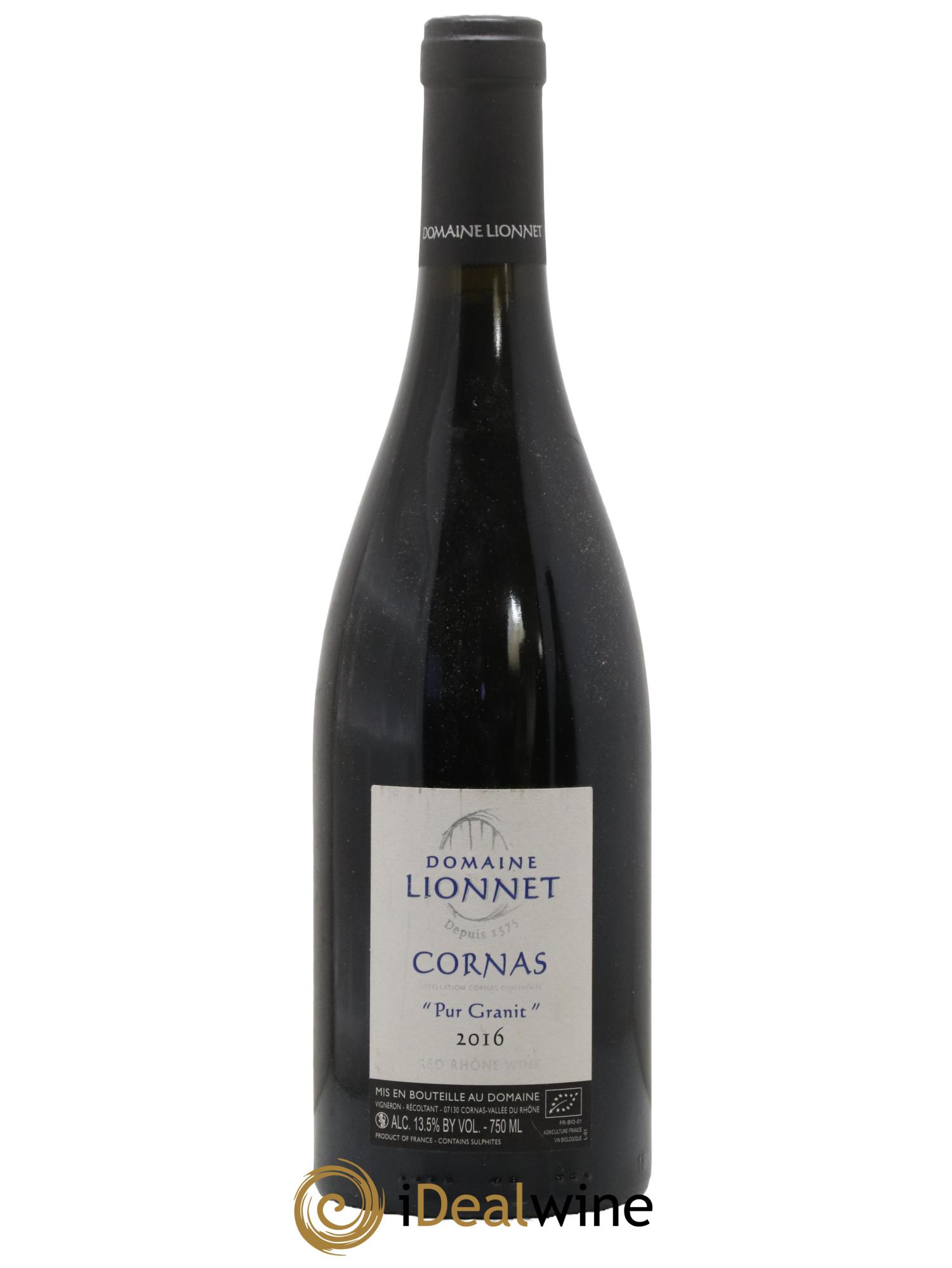 Cornas Pur Granit Lionnet 2016 - Lot de 1 bouteille - 0