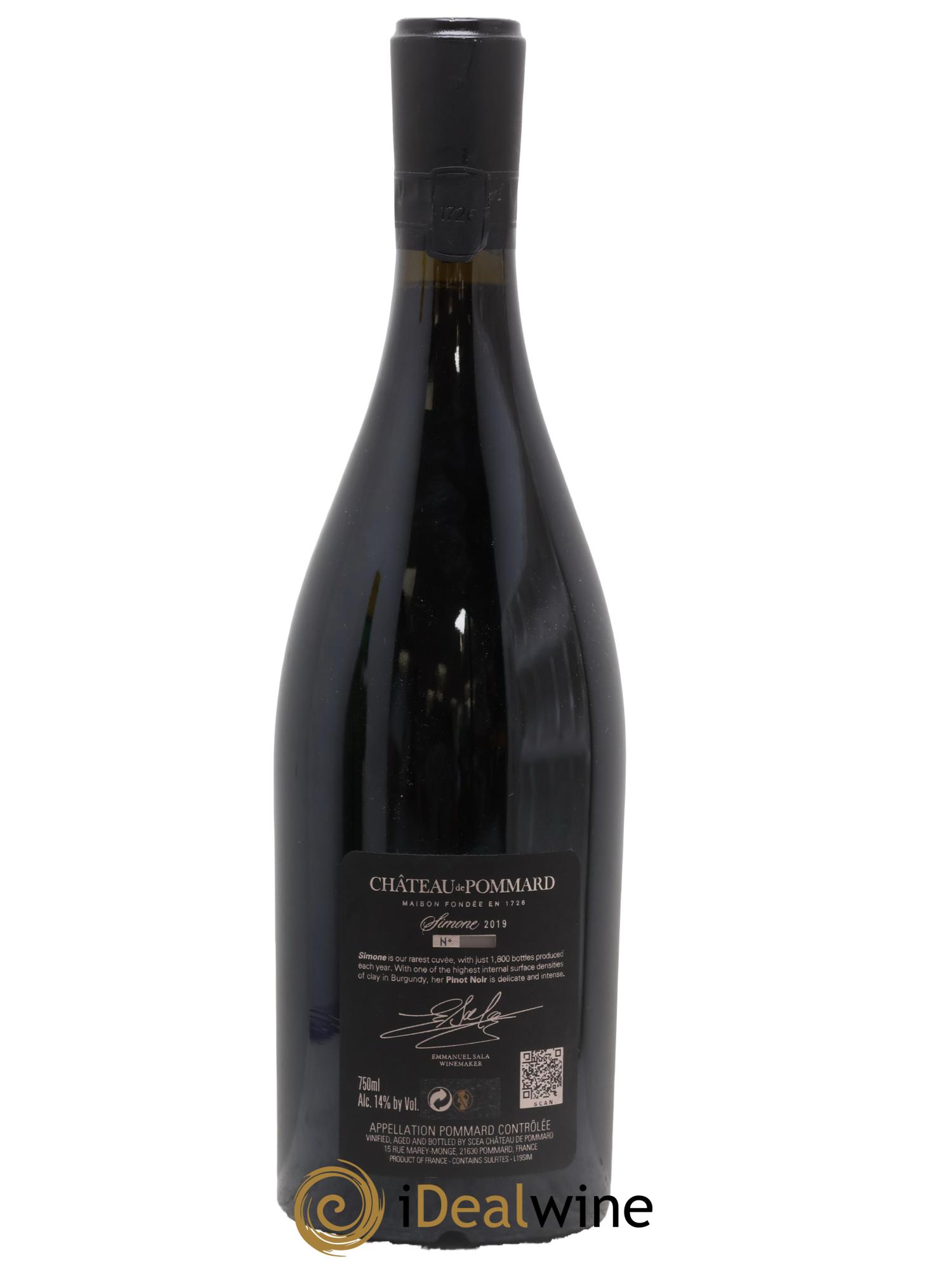 Pommard cuvée Simone Château de Pommard 2019 - Lotto di 1 bottiglia - 1