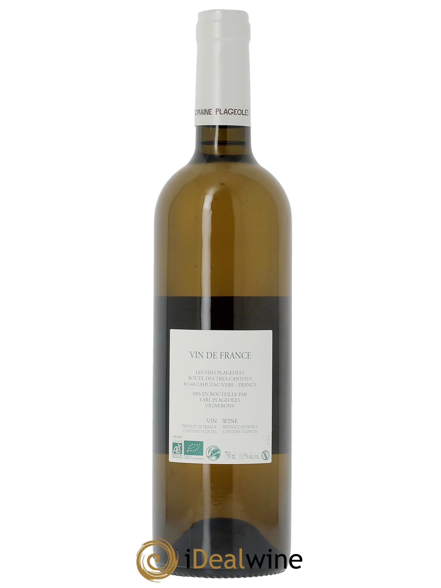 Vin de France Verdanel Plageoles  2021 - Lot de 1 bouteille - 1