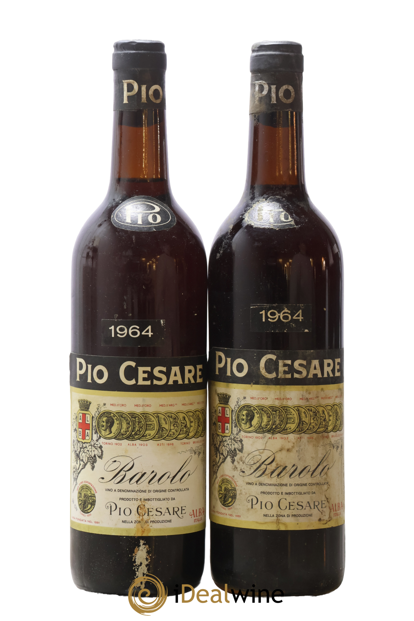 Barolo DOCG Pio Cesare 1964 - Lot de 2 bouteilles - 0