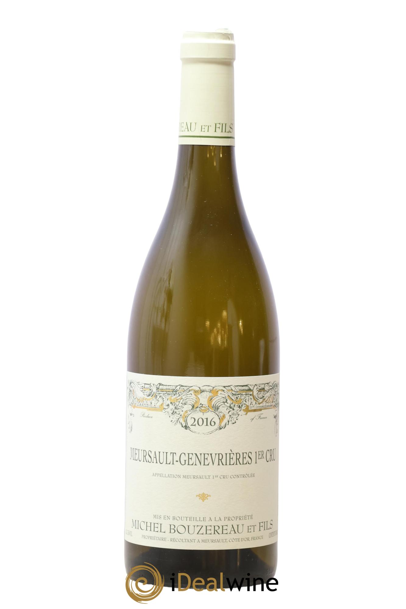 Meursault 1er Cru Les Genevrières Michel Bouzereau et Fils (Domaine) 2016 - Lot de 1 bouteille - 0