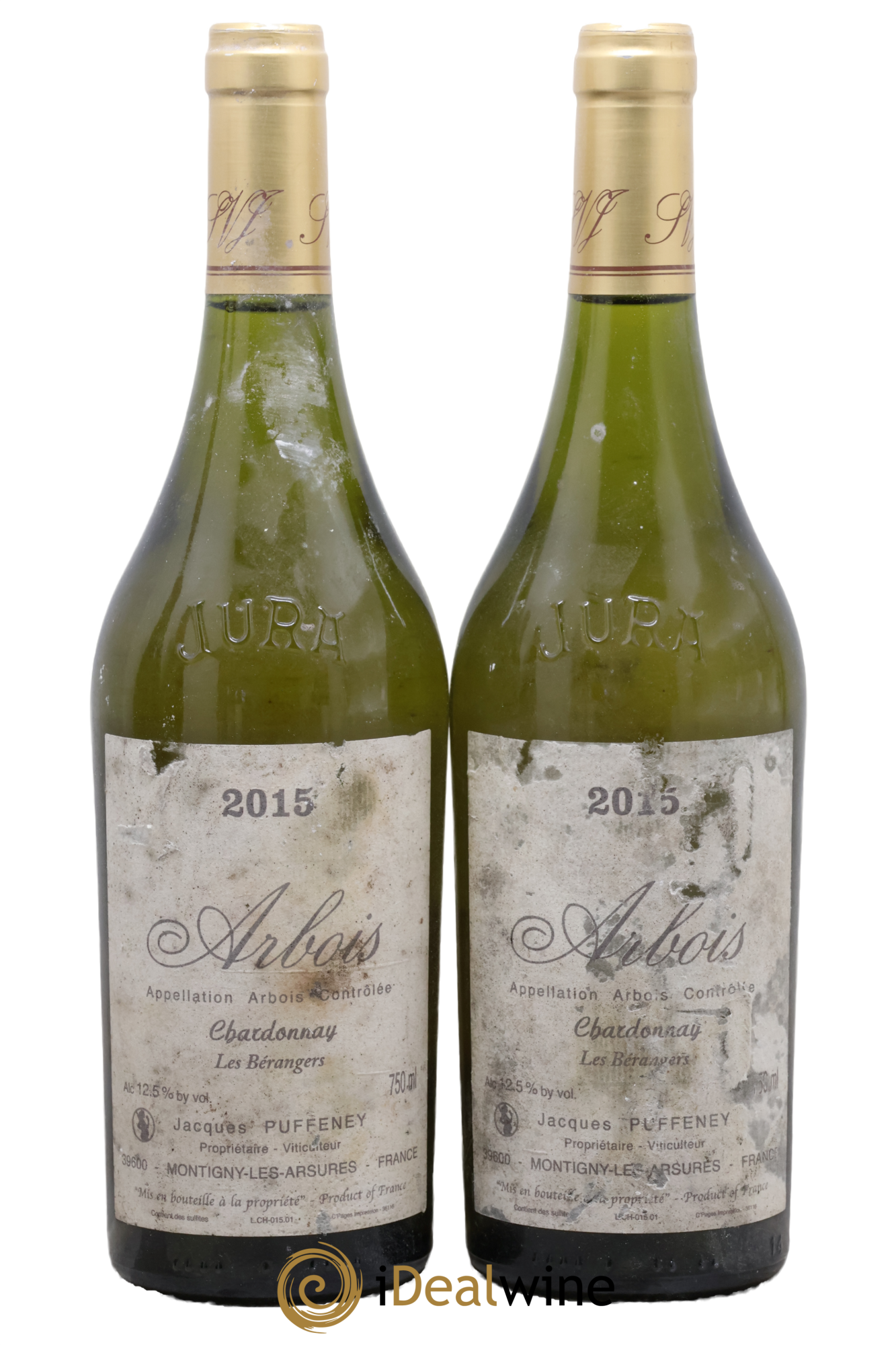 Arbois Chardonnay Les Bérangers Jacques Puffeney 2015 - Lot de 2 bouteilles - 0