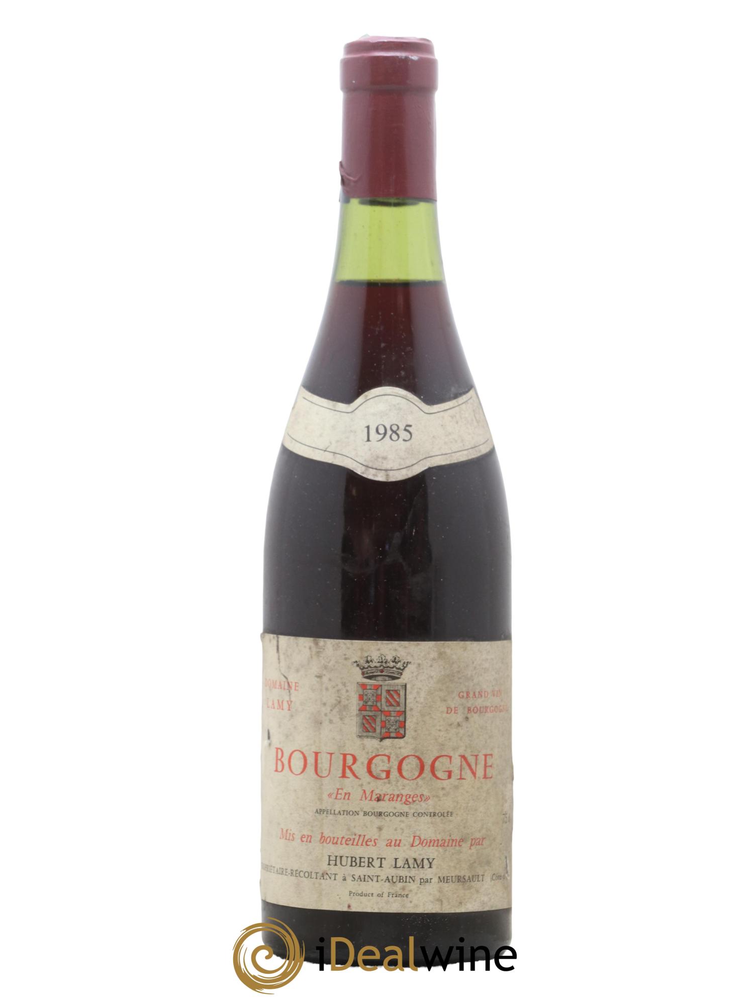 Bourgogne En Maranges Domaine Hubert Lamy 1985 - Lot de 1 bouteille - 0