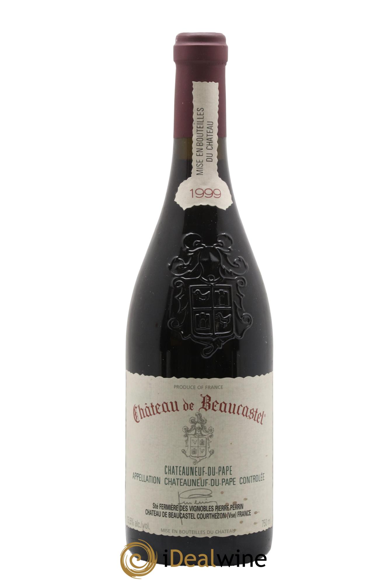 Châteauneuf-du-Pape Château de Beaucastel Famille Perrin 1999 - Lot de 1 bouteille - 0