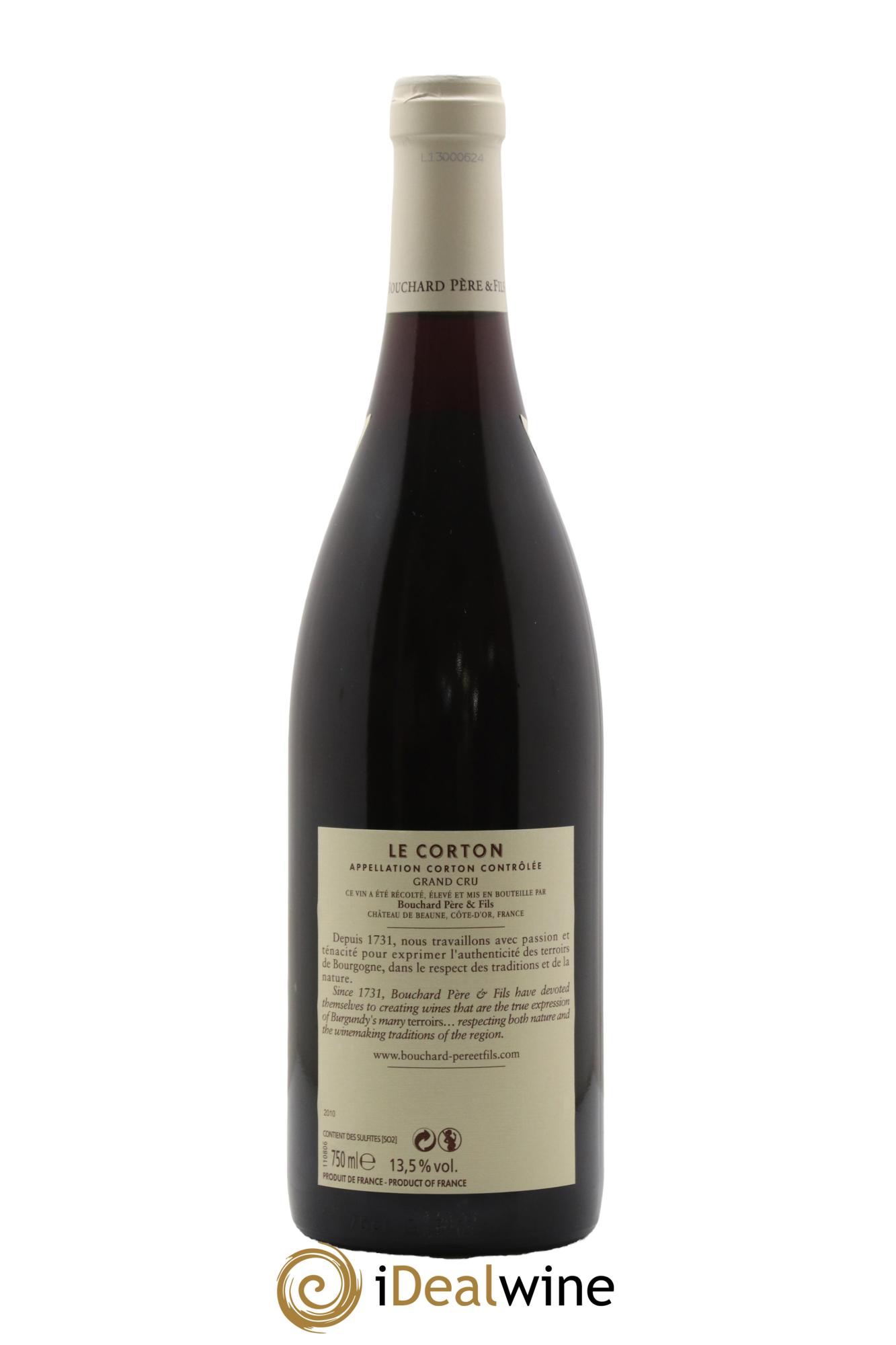 Corton Grand Cru Le Corton Bouchard Père & Fils 2010 - Lot de 1 bouteille - 1