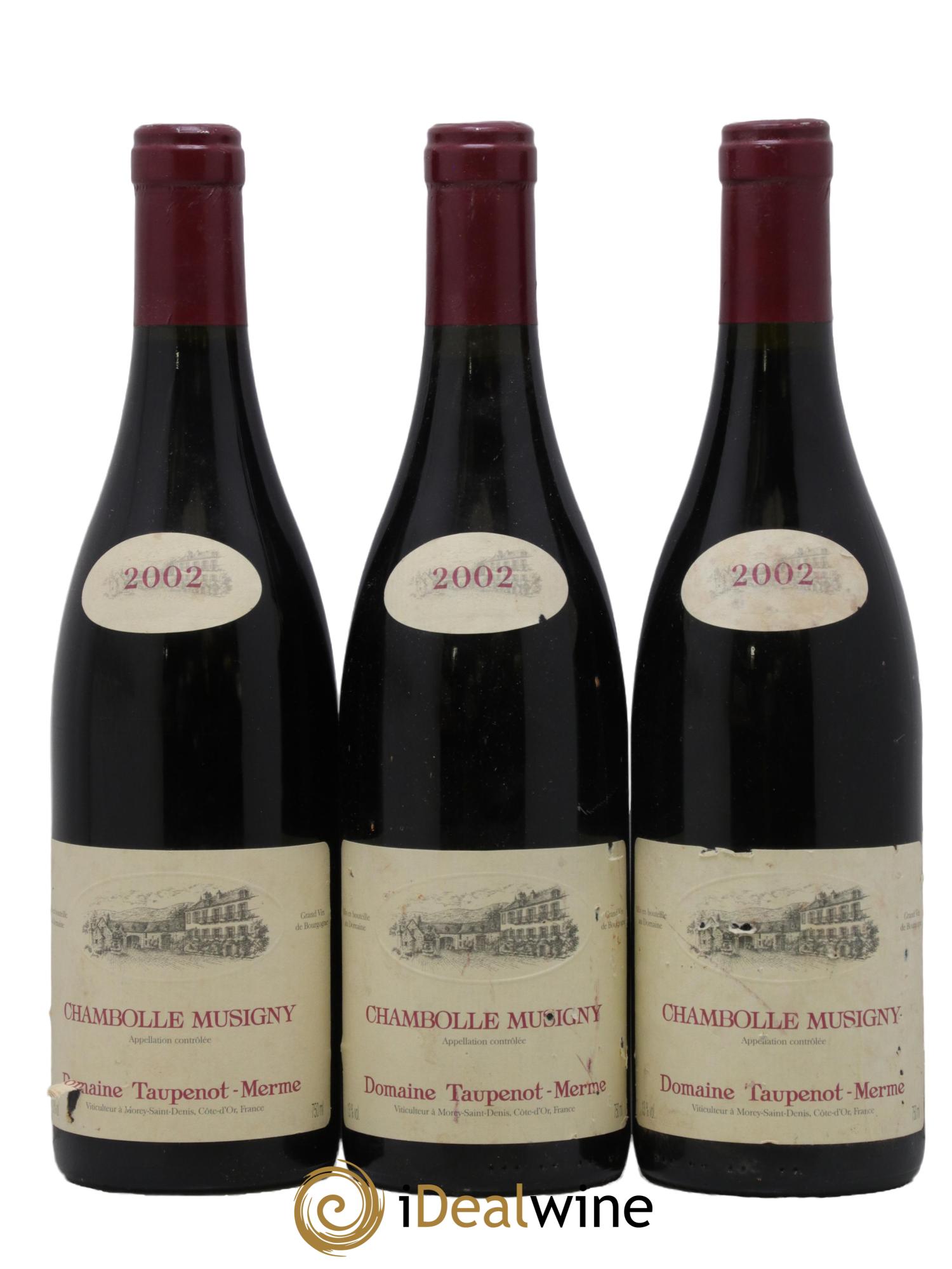 Chambolle-Musigny Taupenot Merme 2002 - Posten von 3 Flaschen - 0
