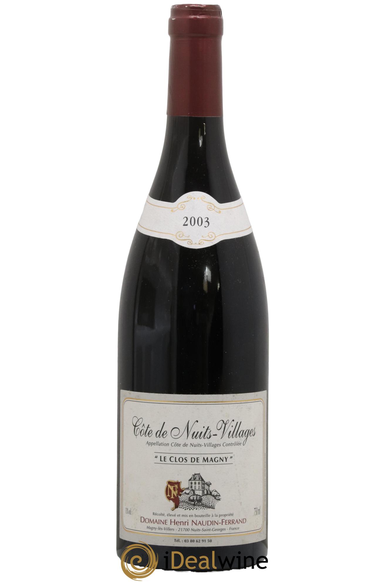Côte de Nuits-Villages Naudin-Ferrand (Domaine) Le Clos de Magny 2003 - Lot de 1 bouteille - 0