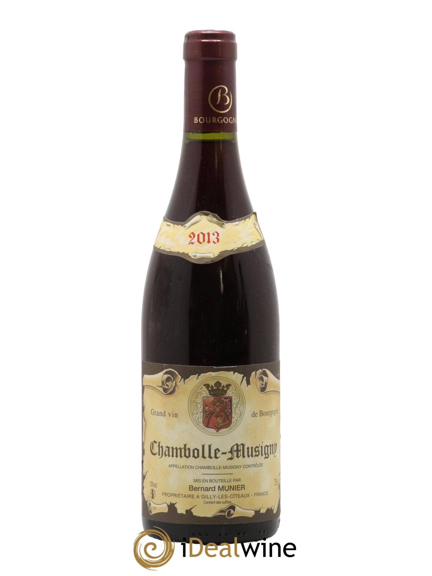 Chambolle-Musigny Bernard Munier 2013 - Lot de 1 bouteille - 0