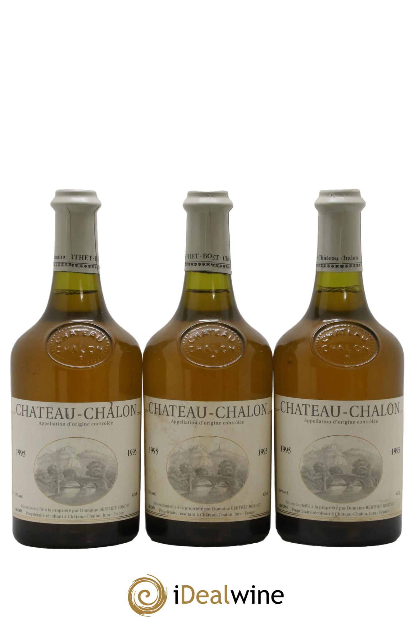 Château-Chalon Berthet-Bondet 1995 - Lot de 3 clavelins - 0
