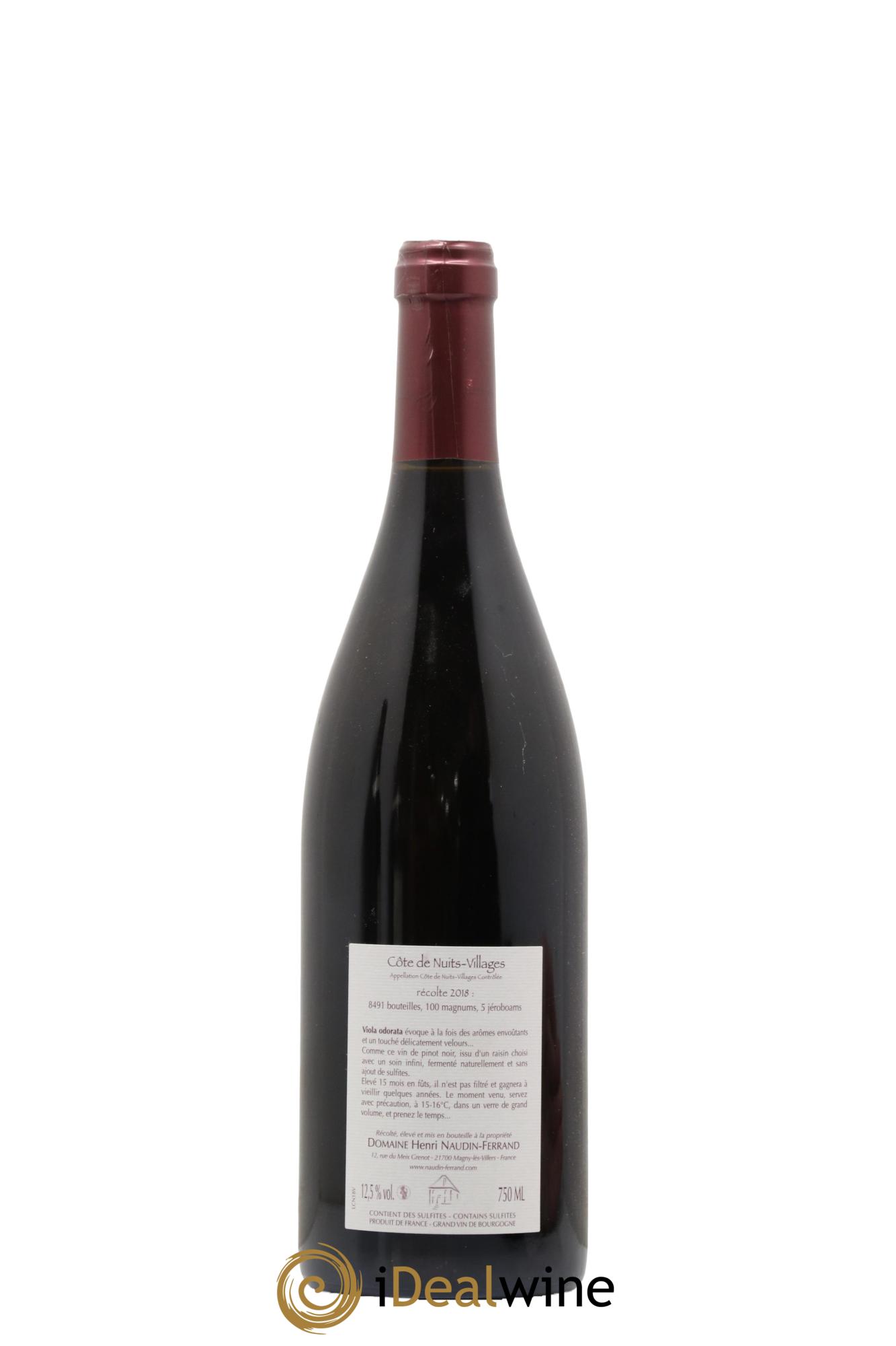 Côte de Nuits-Villages Viola Odorata Naudin-Ferrand (Domaine) 2018 - Lot de 1 bouteille - 1