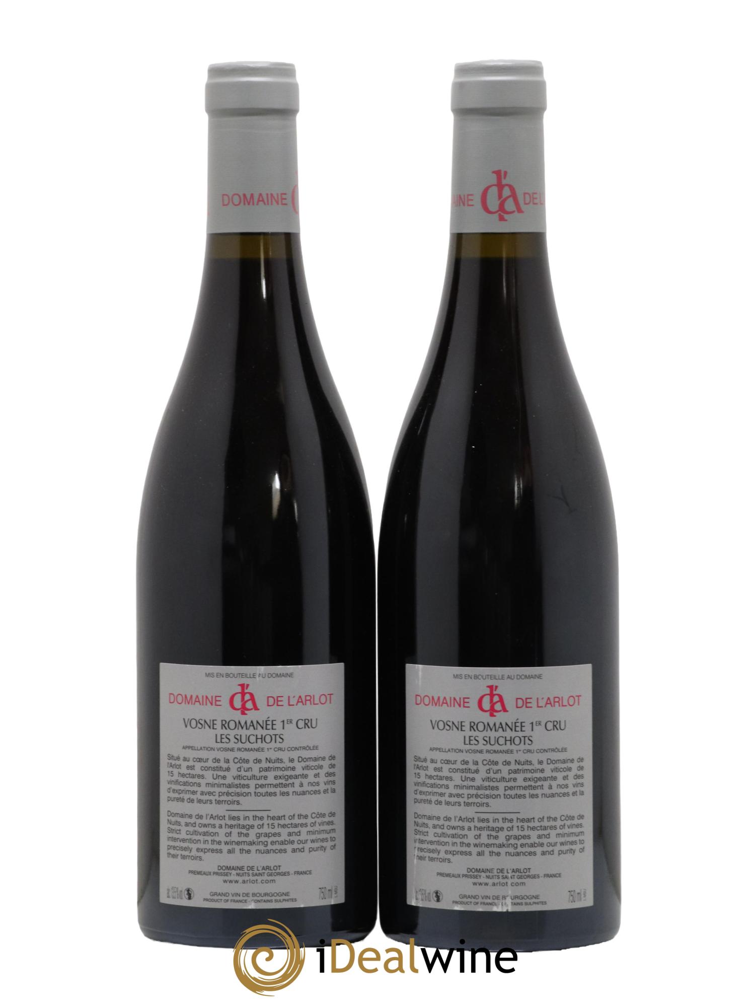 Vosne-Romanée 1er Cru Les Suchots Domaine de l'Arlot 2018 - Lot de 2 bouteilles - 1