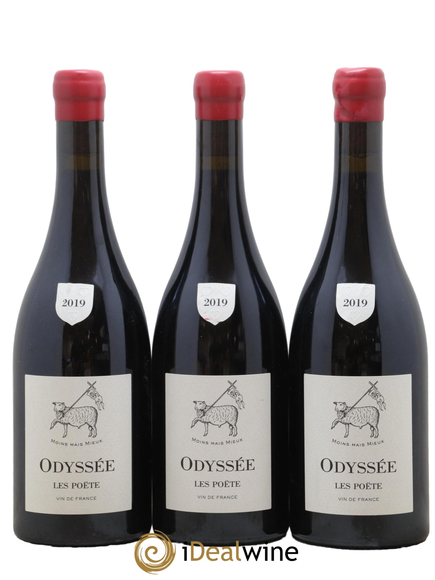 Vin de France Odyssée Les Poëte 2019 - Lot de 3 bouteilles - 0