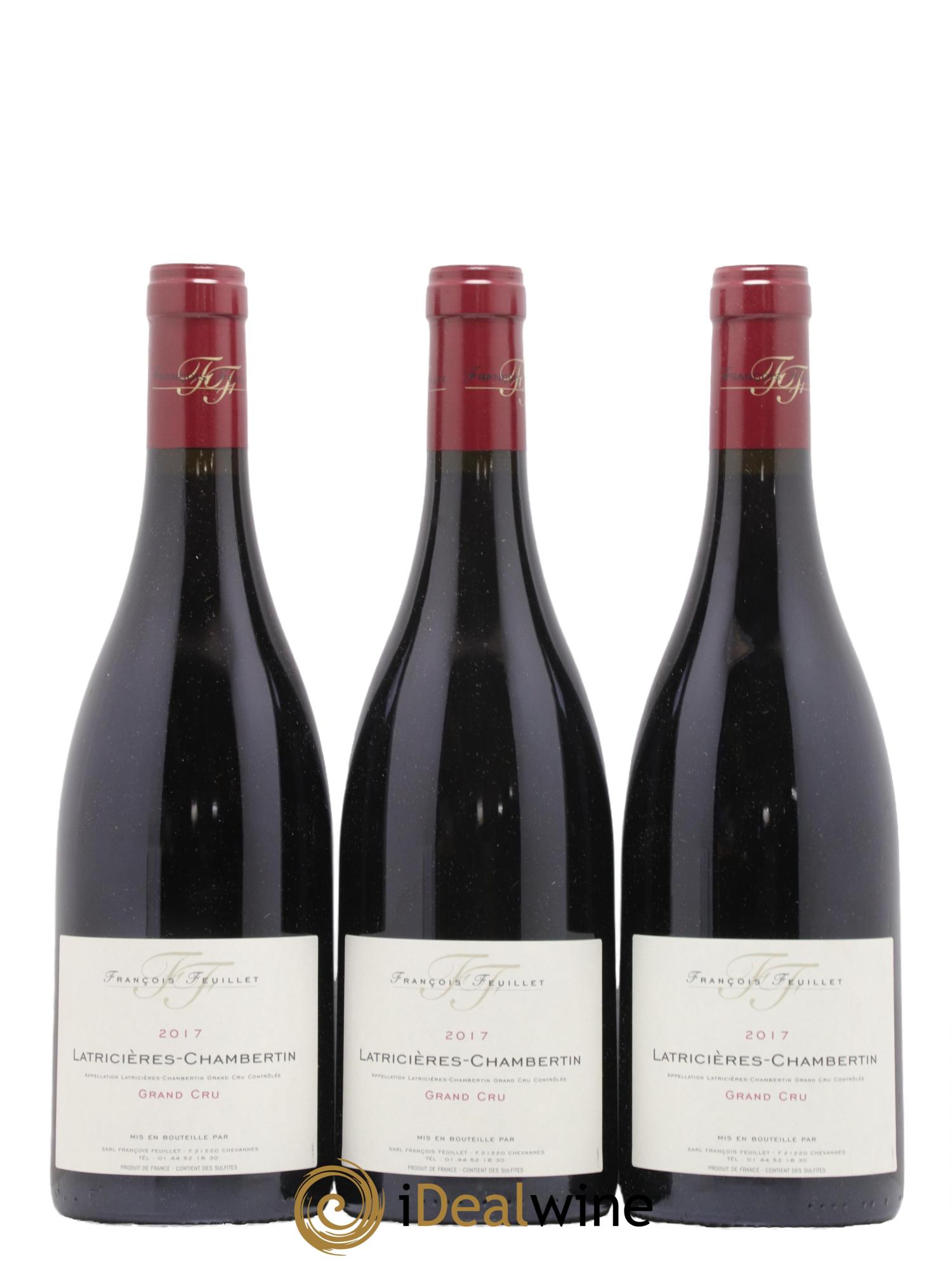 Latricières-Chambertin Grand Cru François Feuillet 2017 - Lot de 3 bouteilles - 0