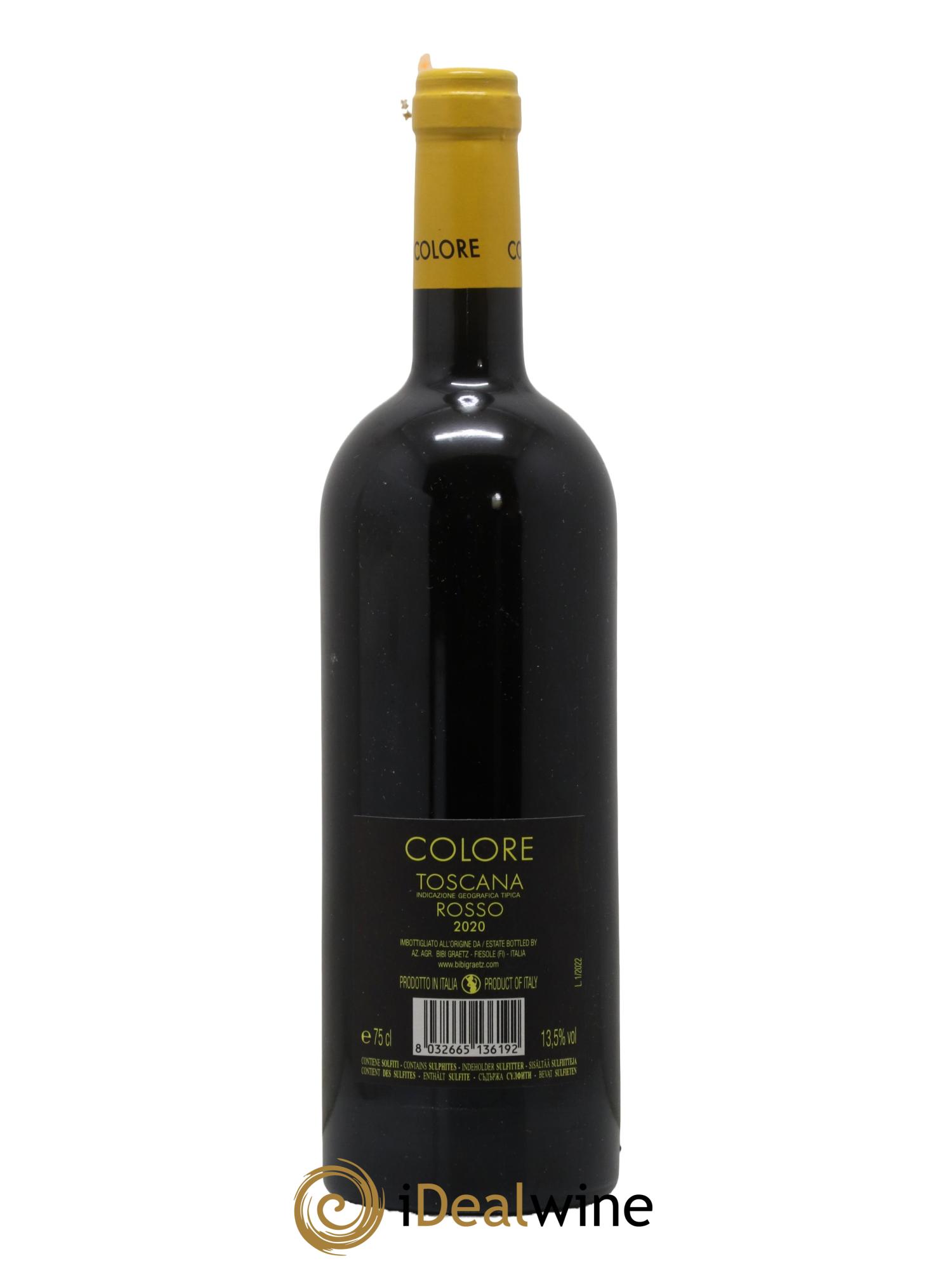 Toscana IGT Colore Bibi Graetz 2020 - Lot de 1 bouteille - 1