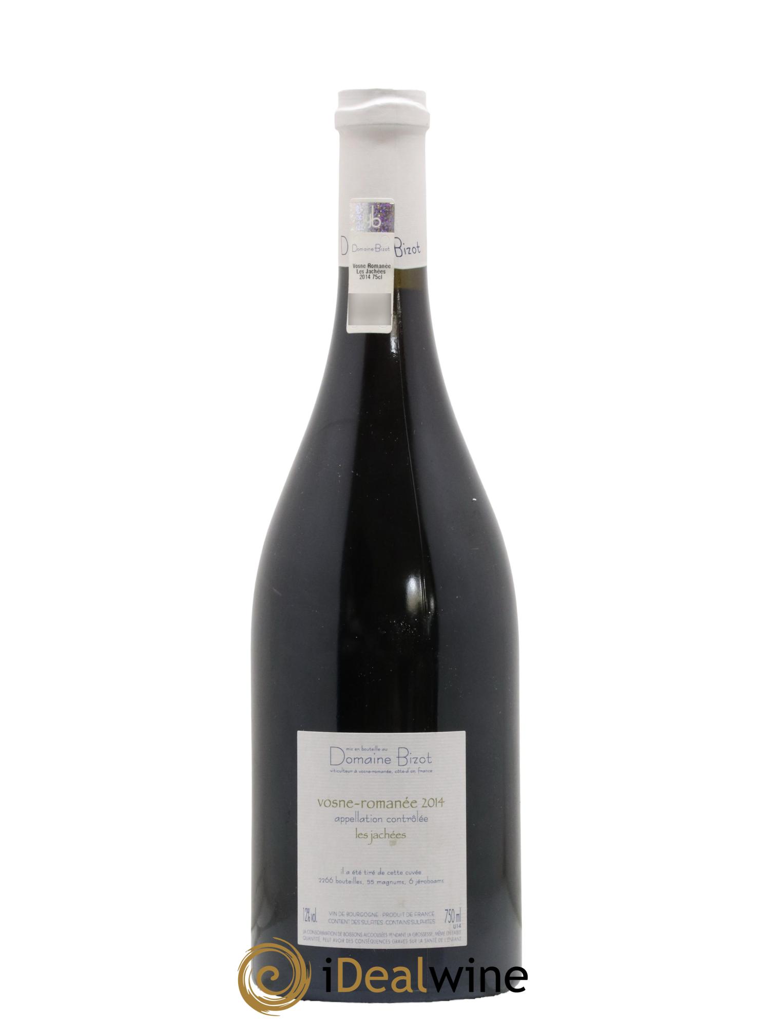 Vosne-Romanée Les Jachées Bizot (Domaine) 2014 - Lot of 1 bottle - 1