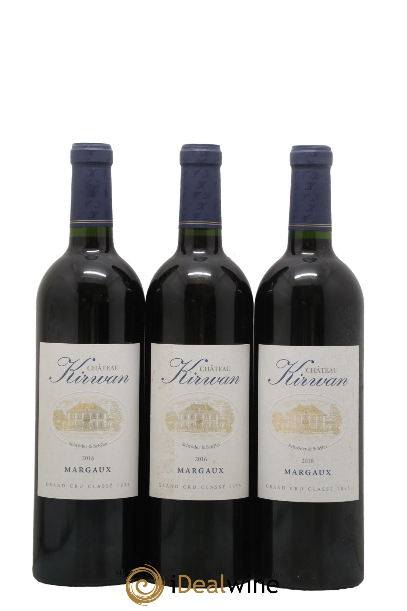 Château Kirwan 3ème Grand Cru Classé 2016 - Lotto di 3 bottiglie - 0