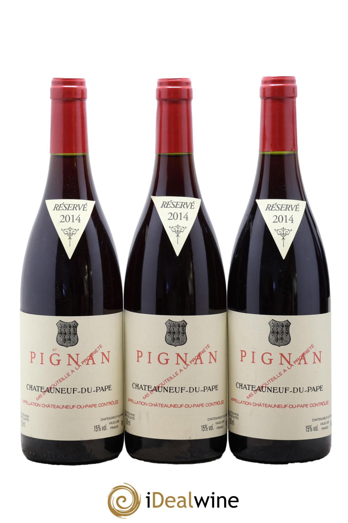 Châteauneuf-du-Pape Pignan Emmanuel Reynaud 2014 - Lot of 3 bottles - 0
