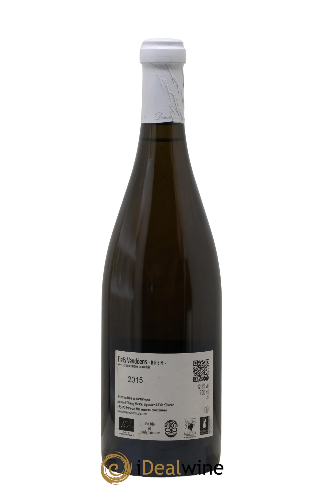 Fiefs Vendéens de Brem Haut des Clous Domaine Saint Nicolas 2015 - Lotto di 1 bottiglia - 1