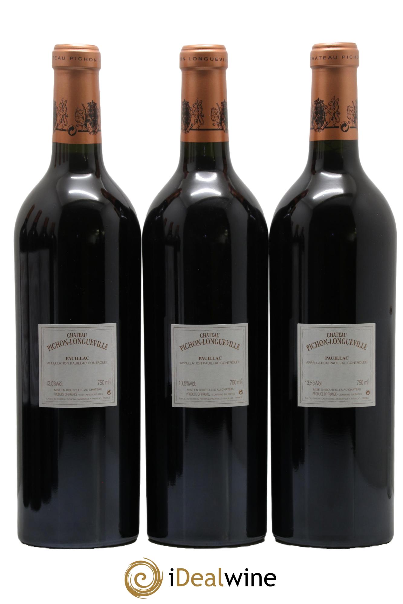 Pichon Longueville Baron 2ème Grand Cru Classé 2005 - Lot de 3 bouteilles - 1