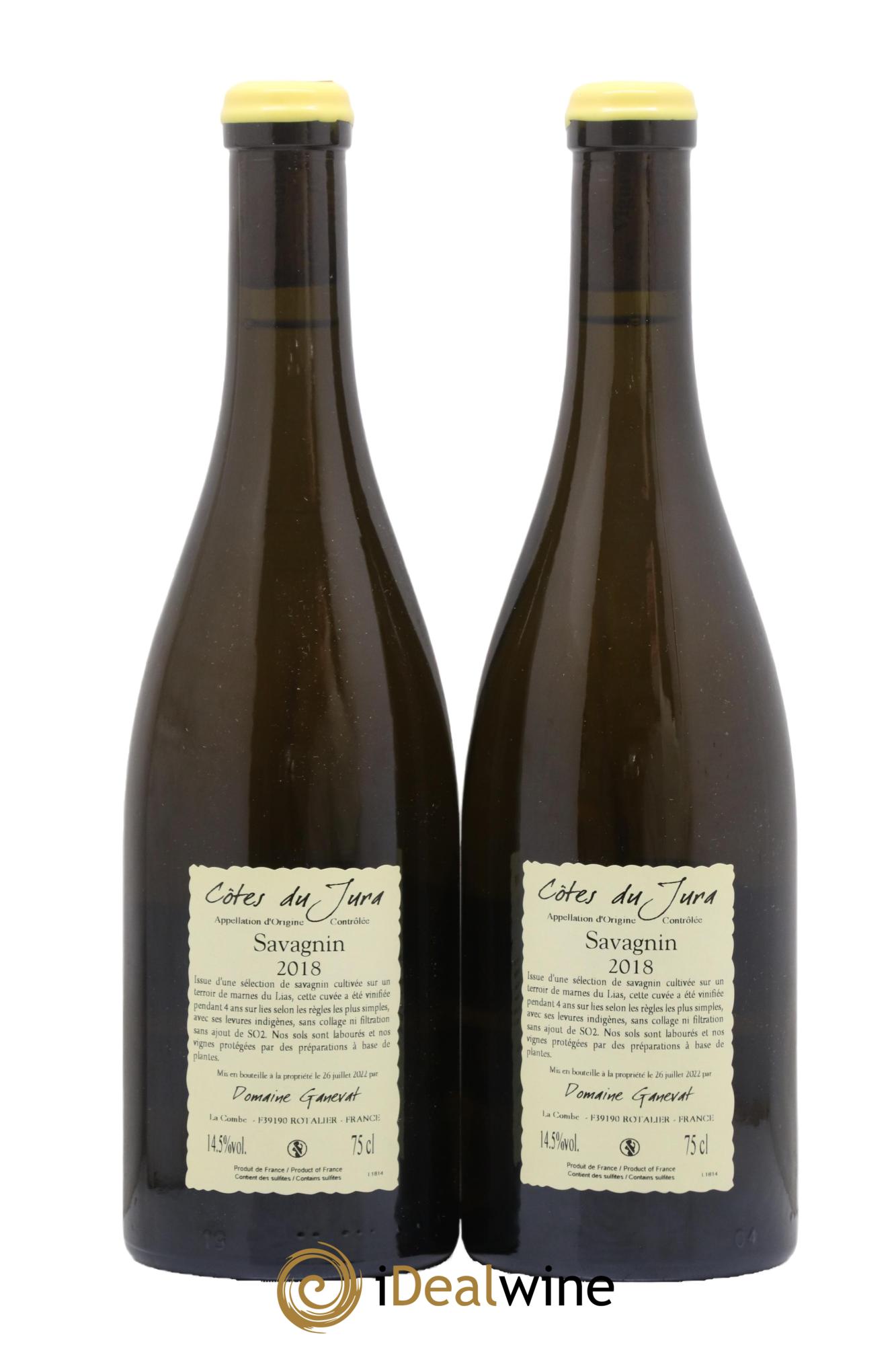 Côtes du Jura Sous la Roche Jean-François Ganevat (Domaine) 2018 - Lot of 2 bottles - 1