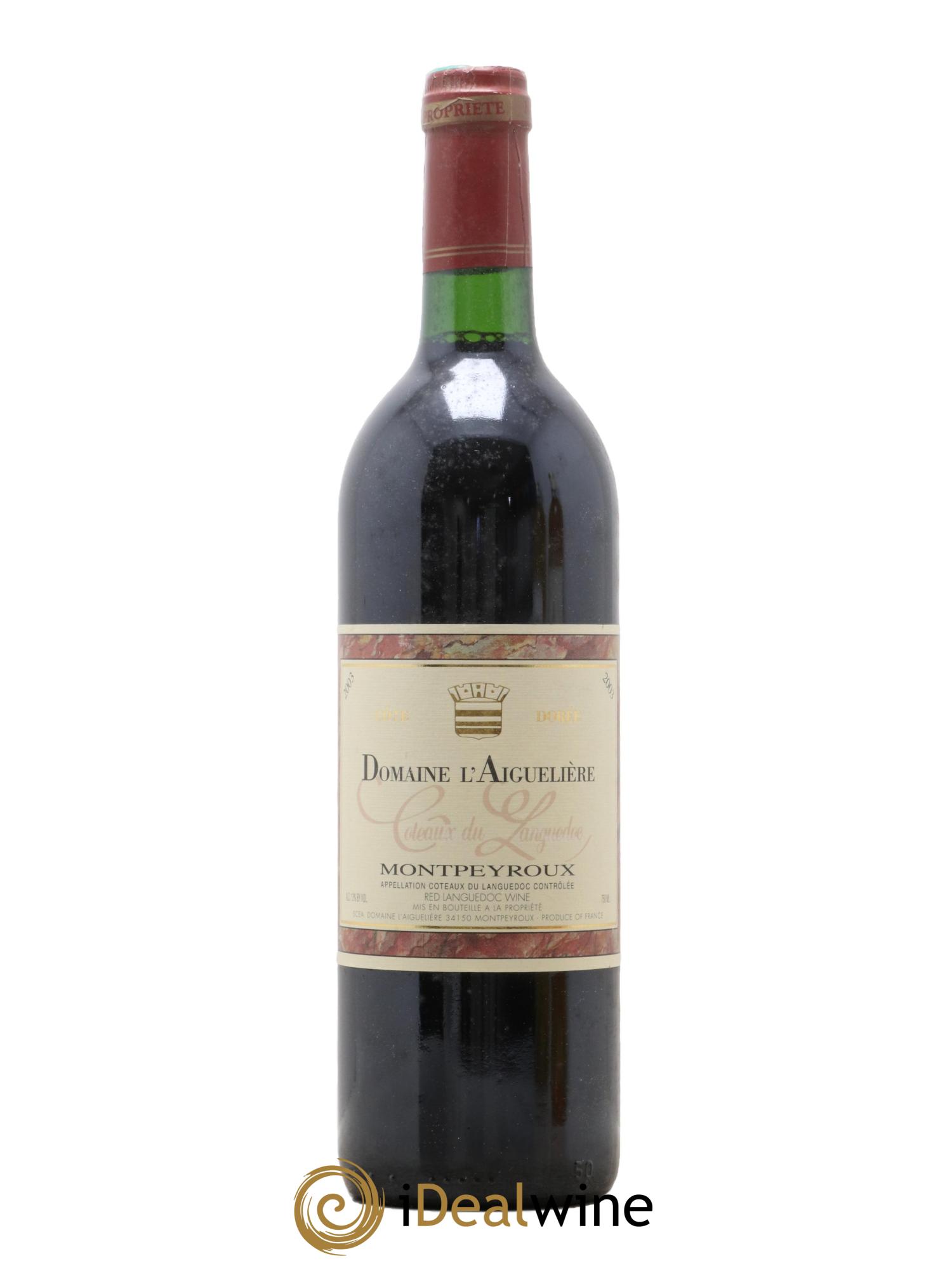 Languedoc Montpeyroux Domaine de l' Aiguelière Cote Dorée A. Commeyras 2003 - Lot de 1 bouteille - 0