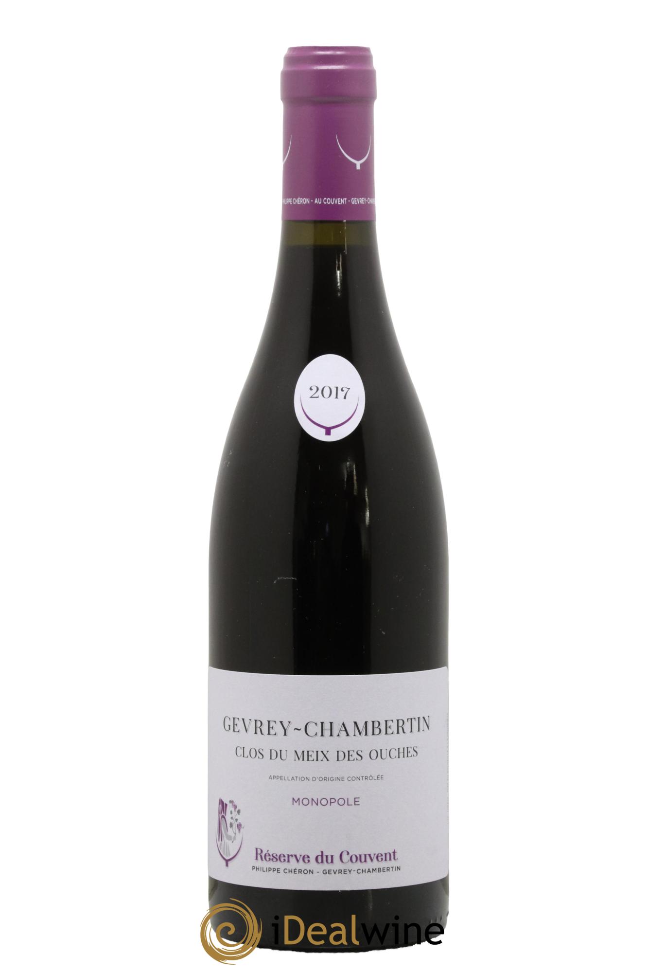 Gevrey-Chambertin Clos Du Meix Des Ouches Monopole Domaine Du Couvent 2017 - Lot de 1 bouteille - 0