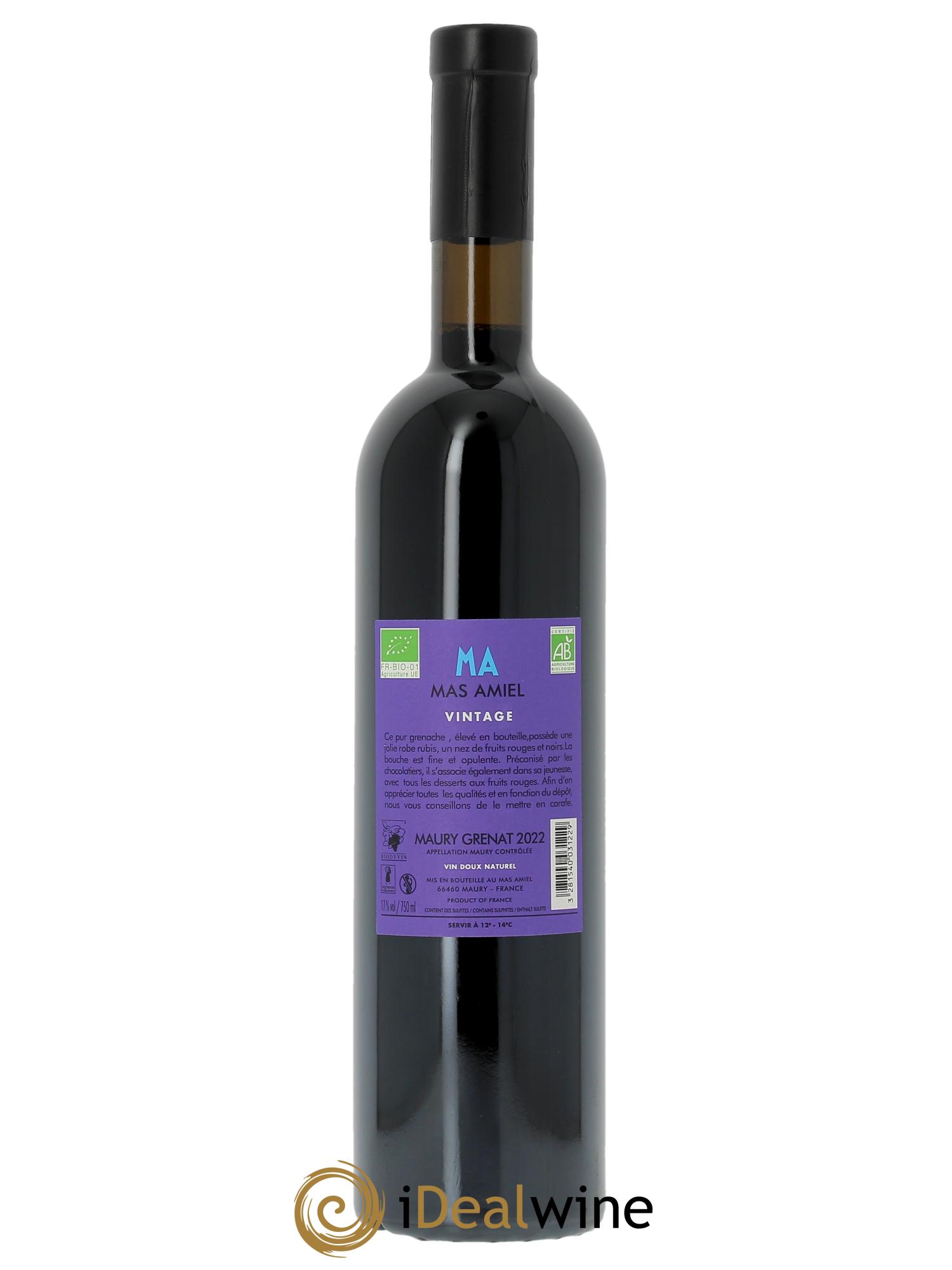 Maury Mas Amiel Vintage  2022 - Posten von 1 Flasche - 1