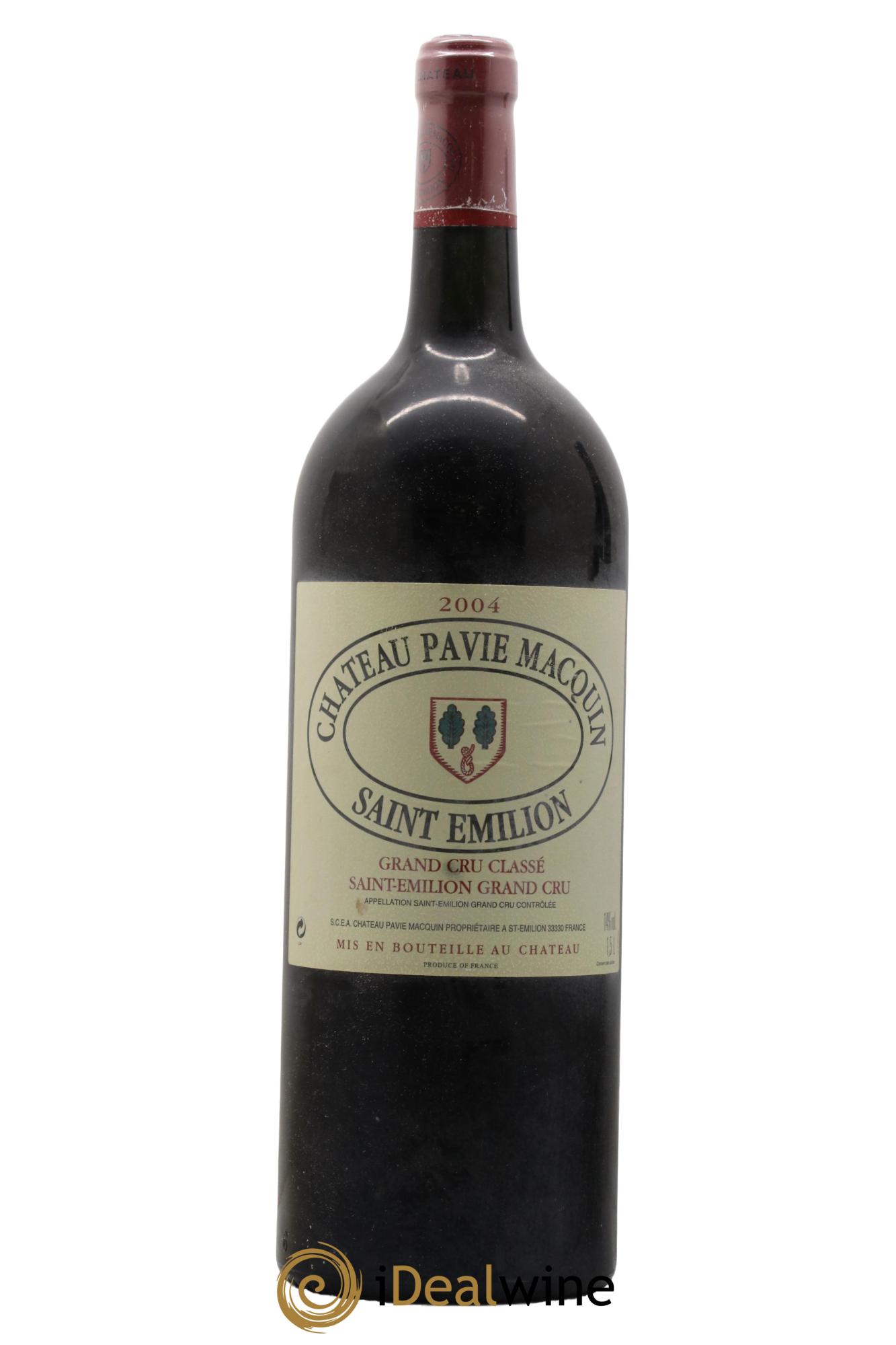 Château Pavie Macquin 1er Grand Cru Classé B 2004 - Lot de 1 magnum - 0