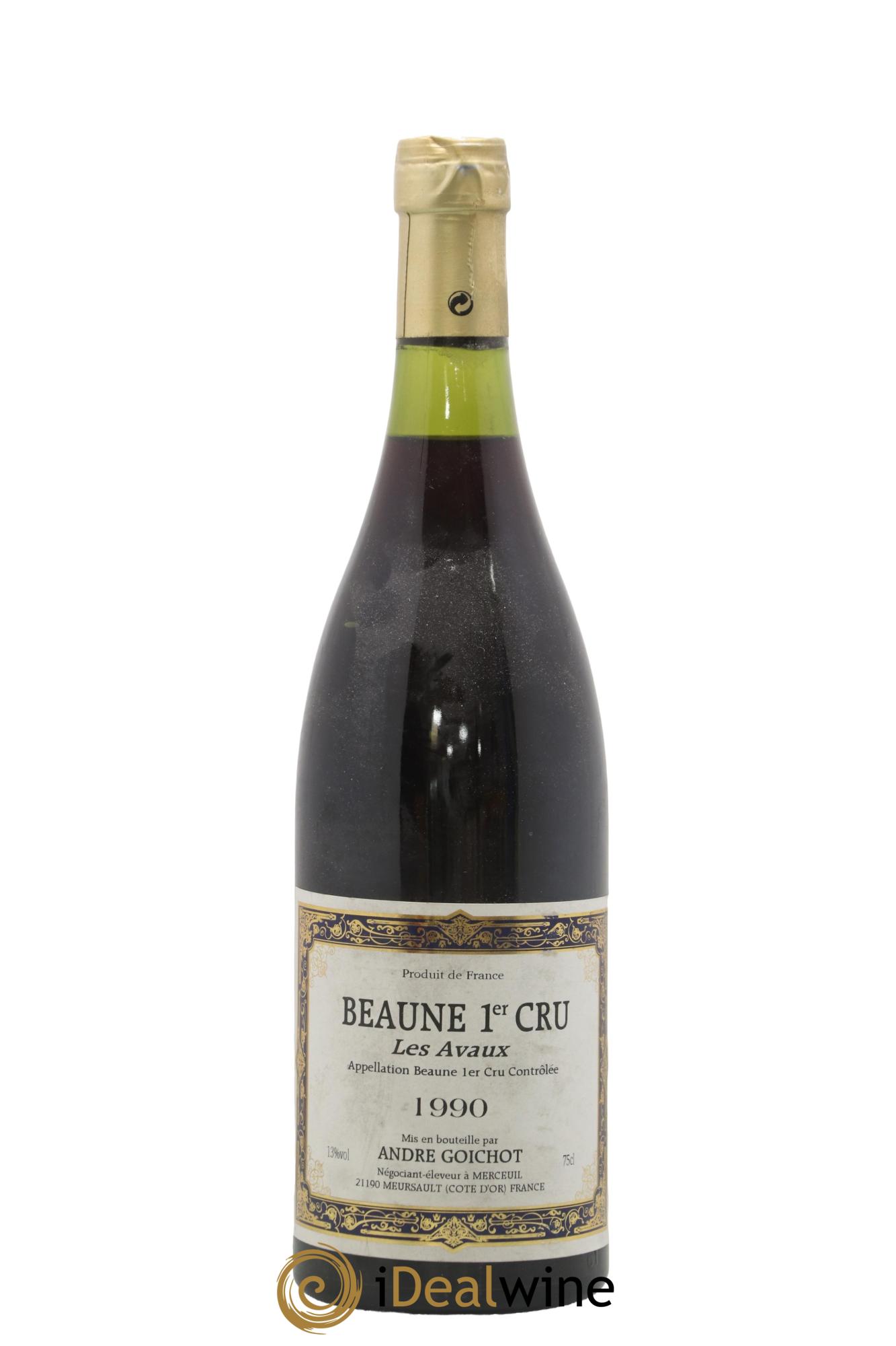 Beaune 1er Cru Les Avaux A. Goichot 1990 - Lot de 1 bouteille - 0