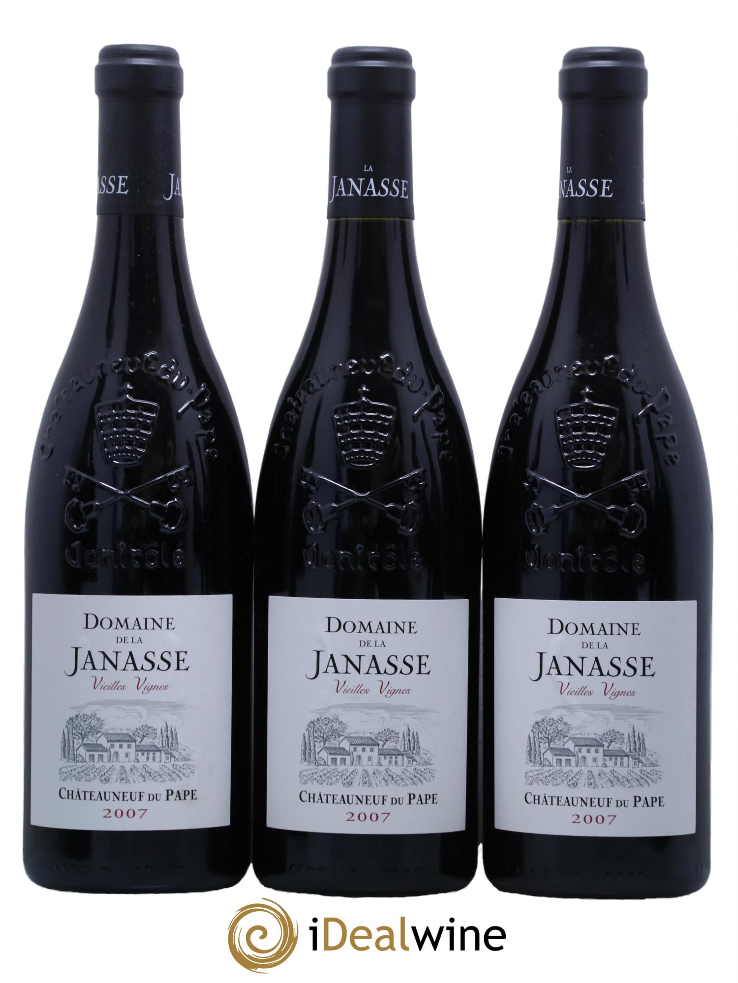 Châteauneuf-du-Pape Cuvée Vieilles Vignes La Janasse (Domaine de) 2007 - Posten von 12 Flaschen - 3